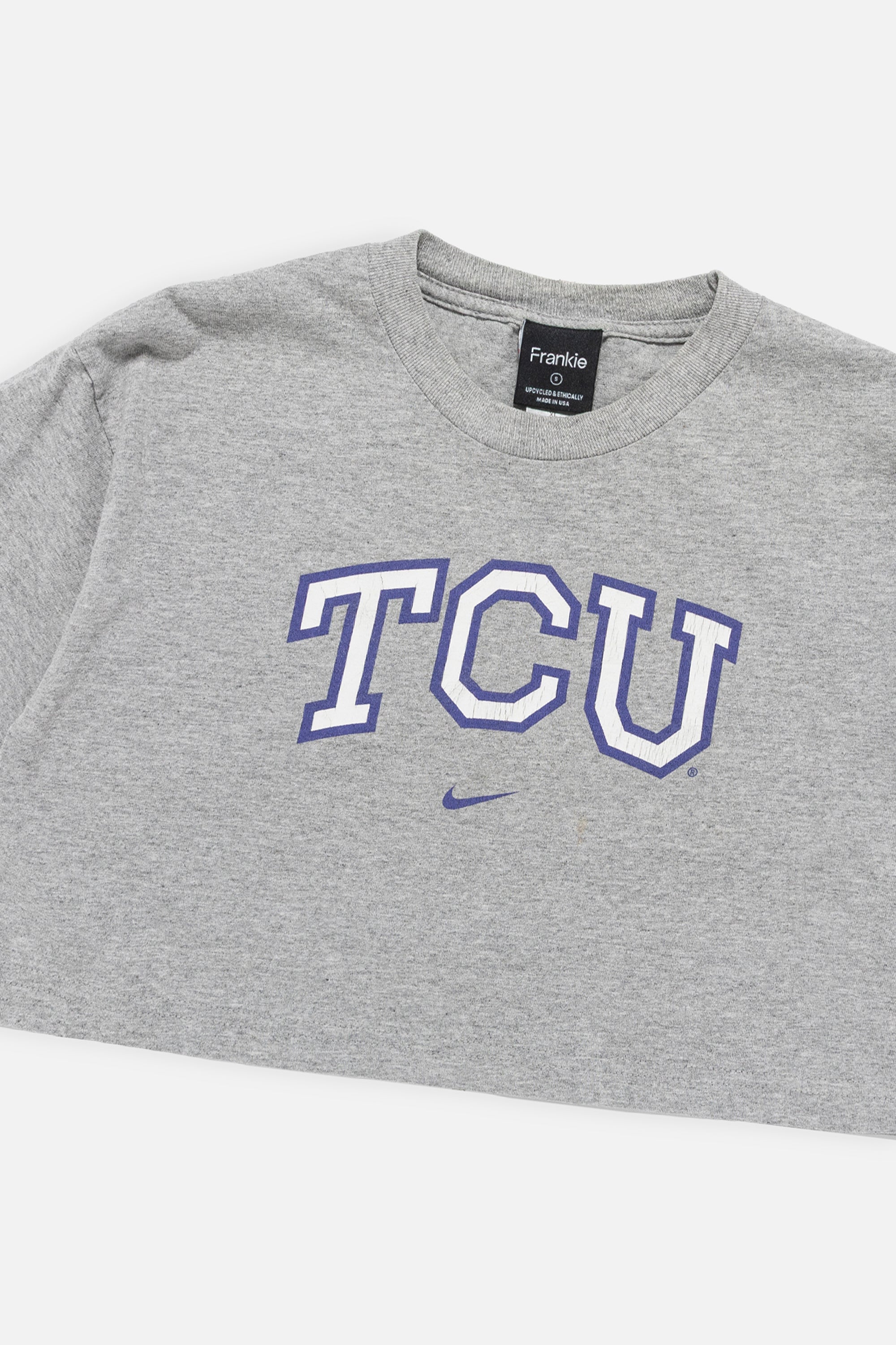 Rework TCU Horned Frogs Crop Tee-NCAA-Frankie Collective-Rework-Vintage-Streetwear