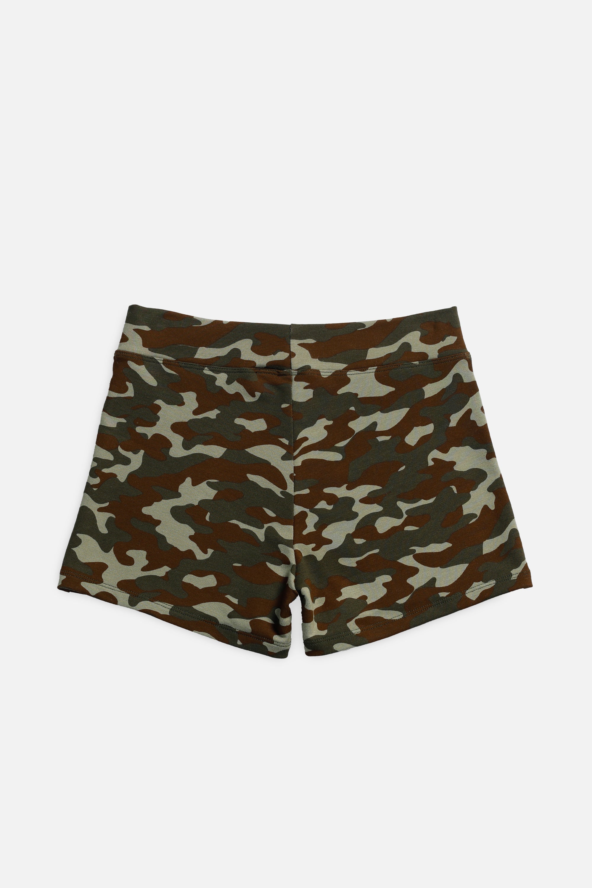 Camo Mini Shorts - Olive-SHORTS-Frankie-Frankie Collective