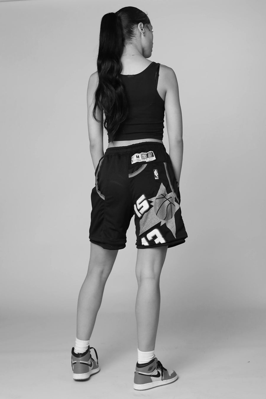 Unisex Rework Pacers NBA Jersey Shorts - Women-S, Men-XS