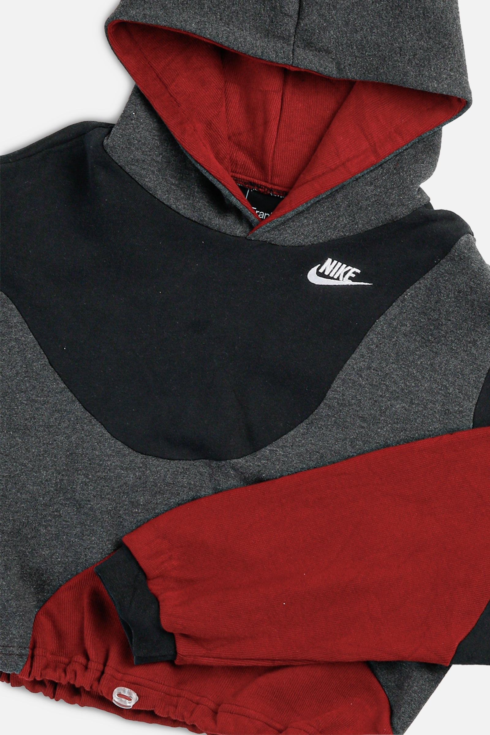 Rework Nike Wave Crop Sweatshirt - S-SWEATERS-Nike-S-Frankie Collective Rare Vintage Streetwear Reworks