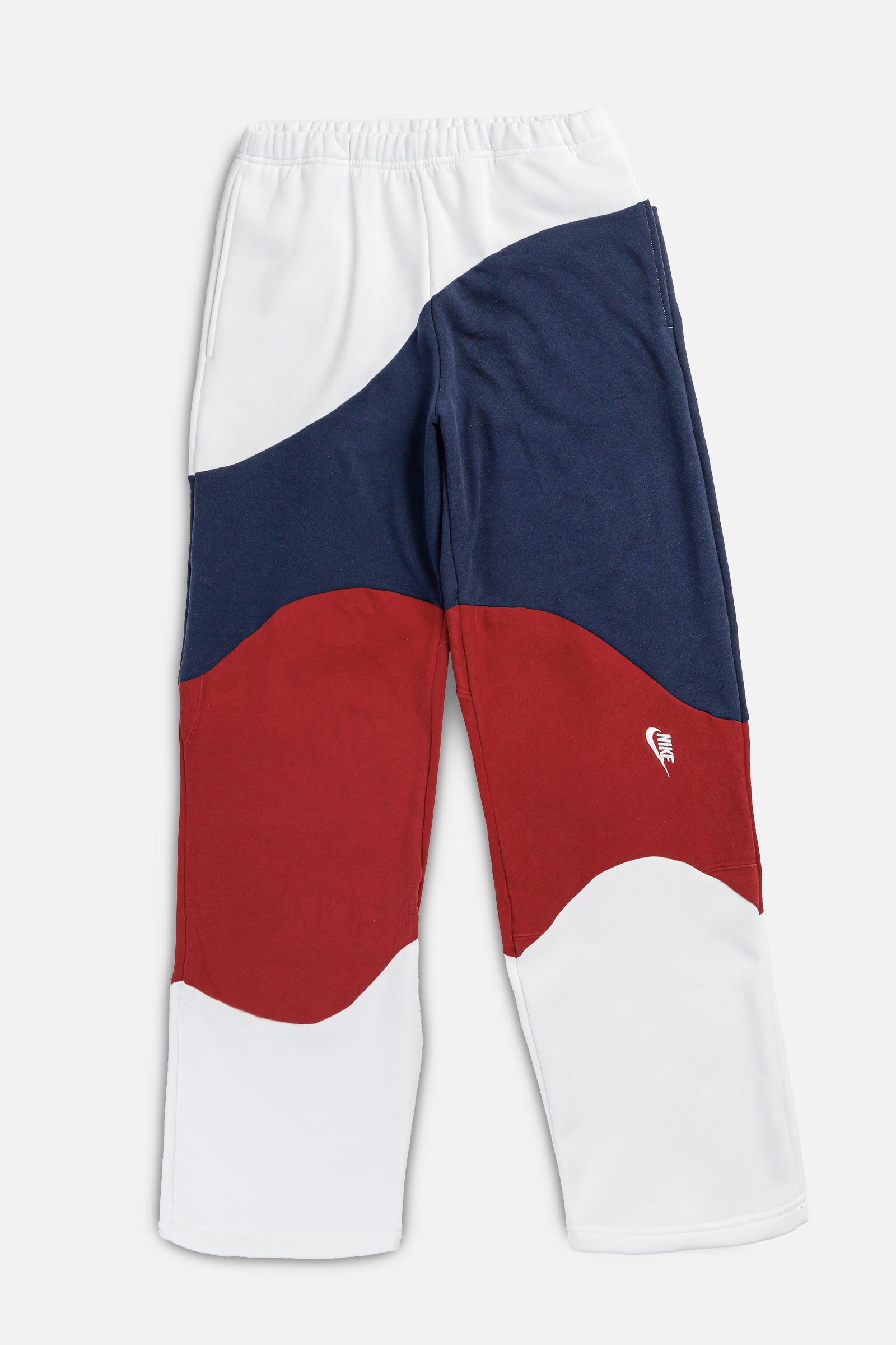 Rework Nike Wave Sweatpants - L-BOTTOMS-Nike-L-Frankie Collective Rare Vintage Streetwear Reworks