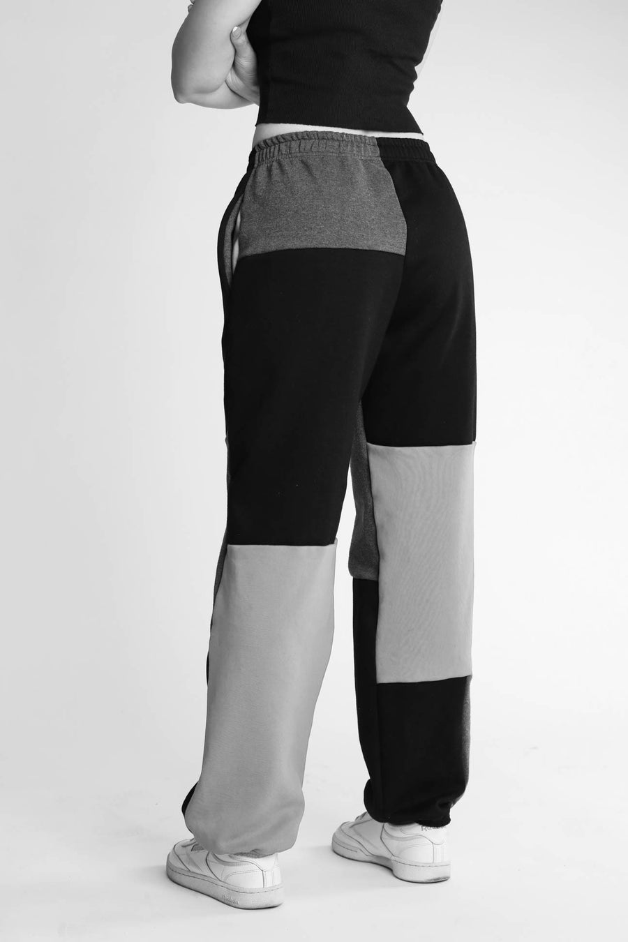 Rework Nike Patchwork Crop Sweatpants - S