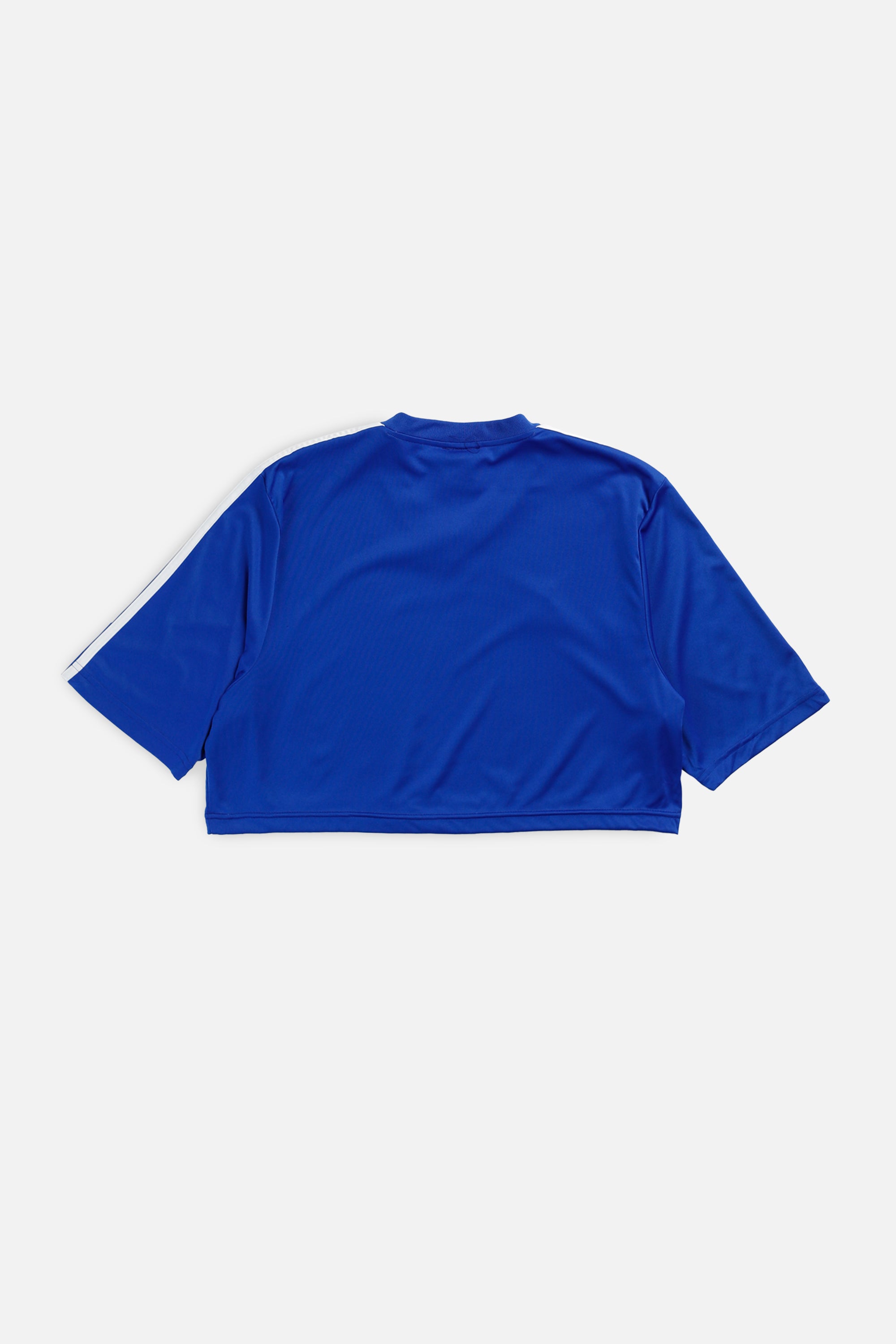 Rework Adidas Crop Tee - M, L-TOPS-Adidas-M-Frankie Collective Rare Vintage Streetwear Reworks