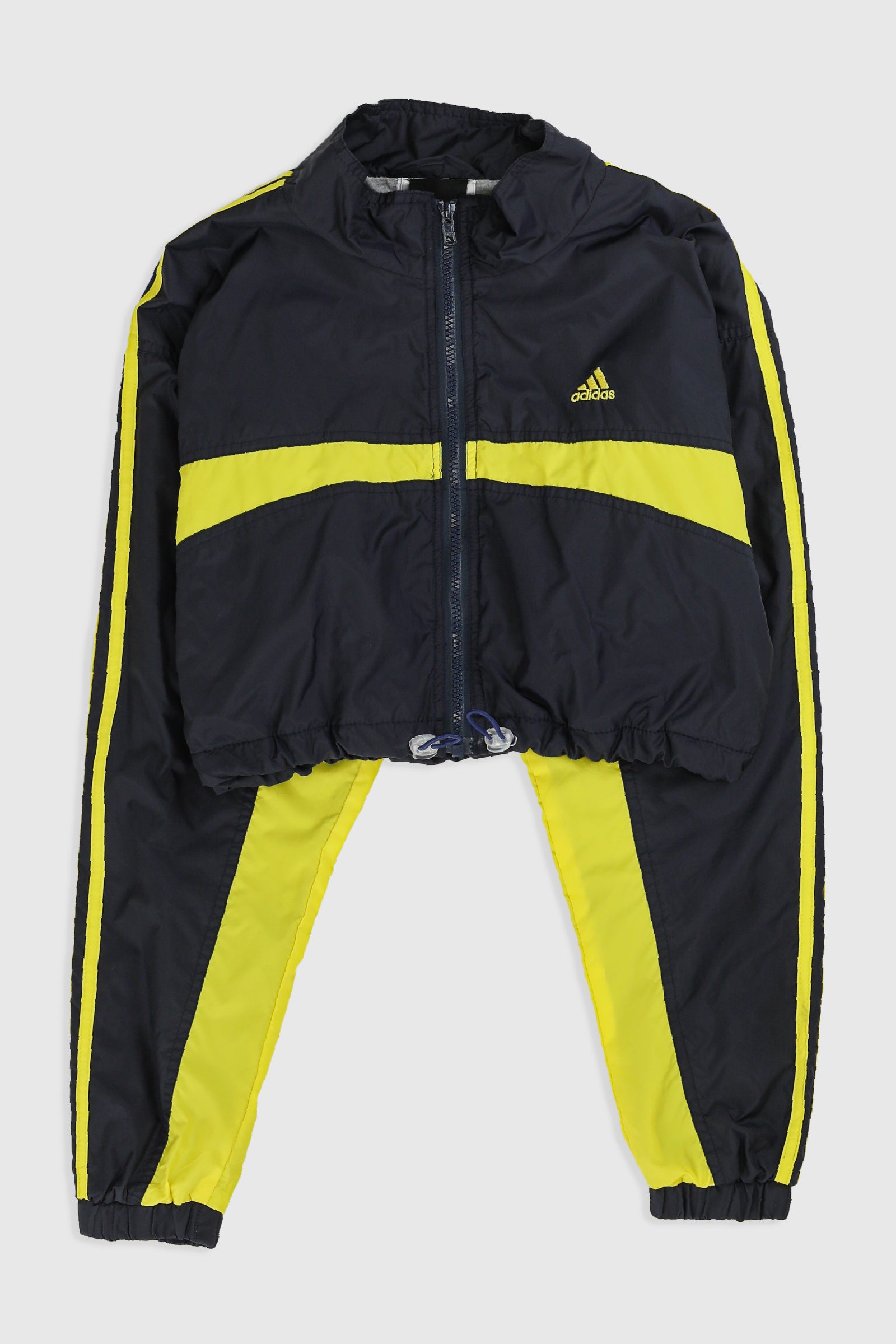 Rework Adidas Crop Windbreaker - XL-JACKETS-Adidas-Frankie Collective