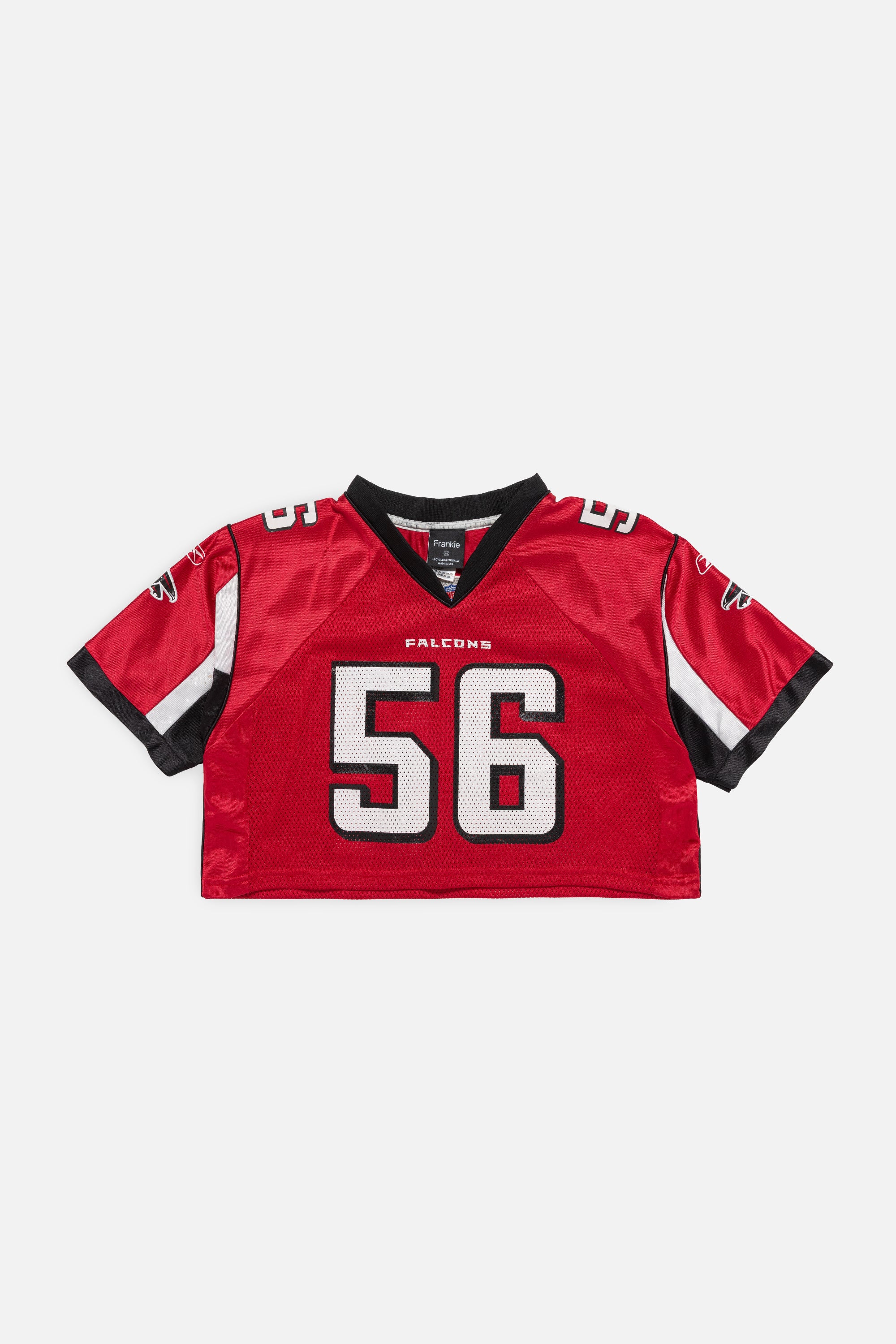 Rework Atlanta Falcons Crop Jersey-NFL-Frankie Collective-Rework-Vintage-Streetwear