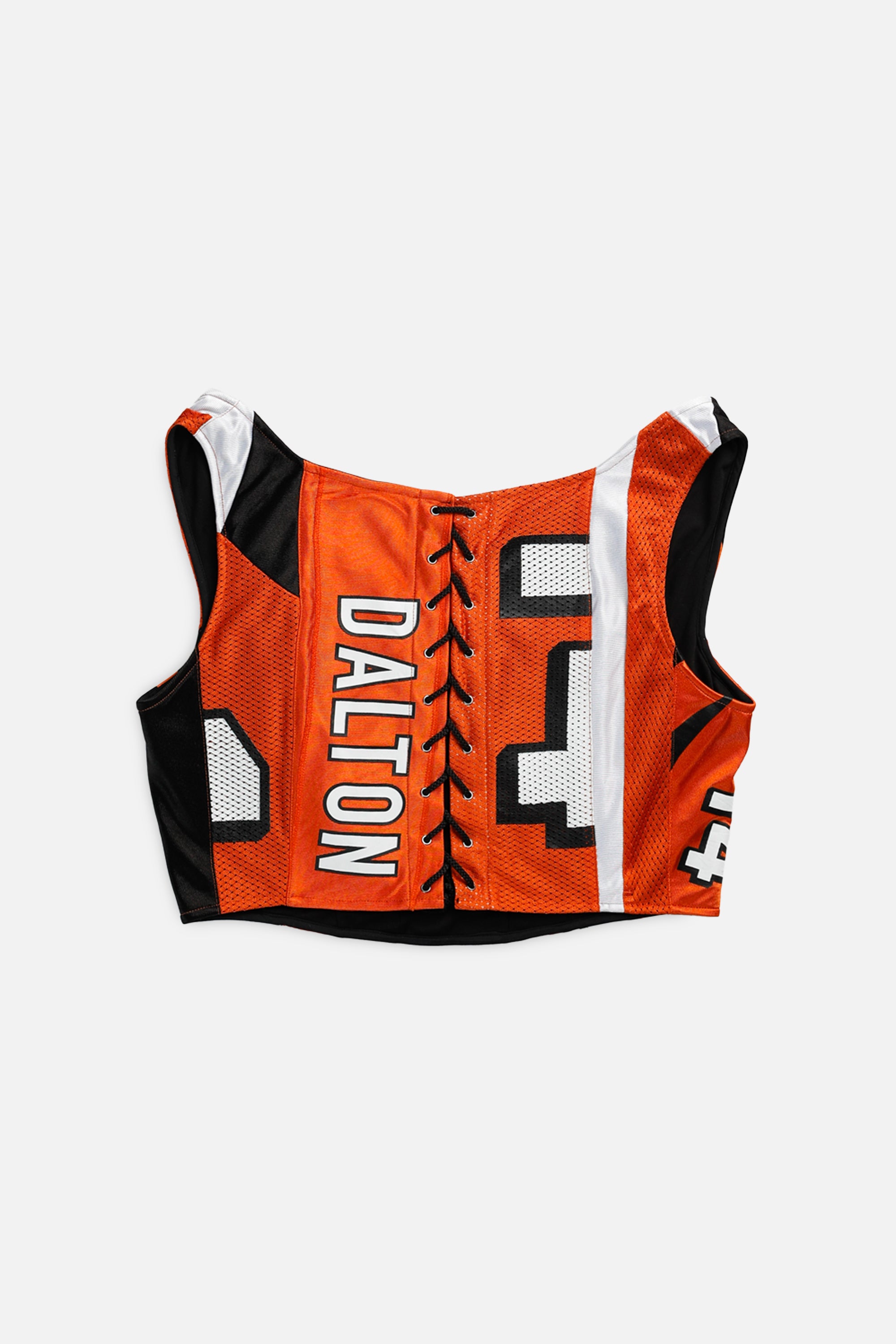Rework Cincinnati Bengals NFL Corset - XL-TOPS-NFL-XL-Frankie Collective Rare Vintage Streetwear Reworks