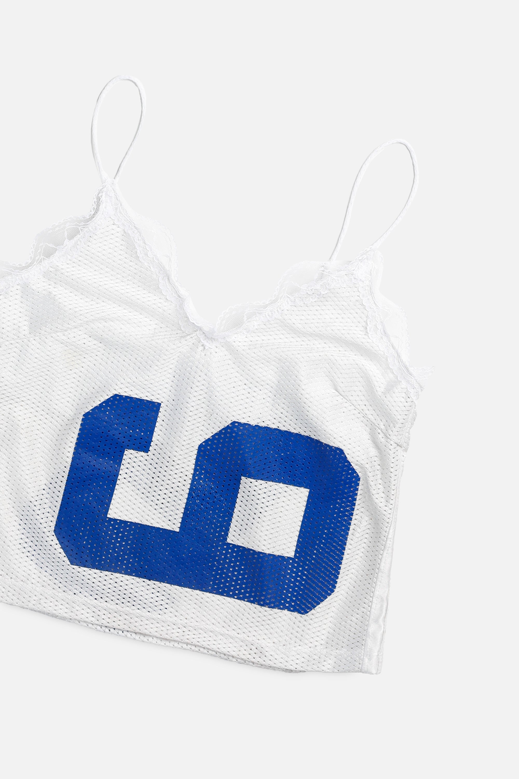 Rework NFL Lace Tank - M-TOPS-NFL-M-Frankie Collective Rare Vintage Streetwear Reworks