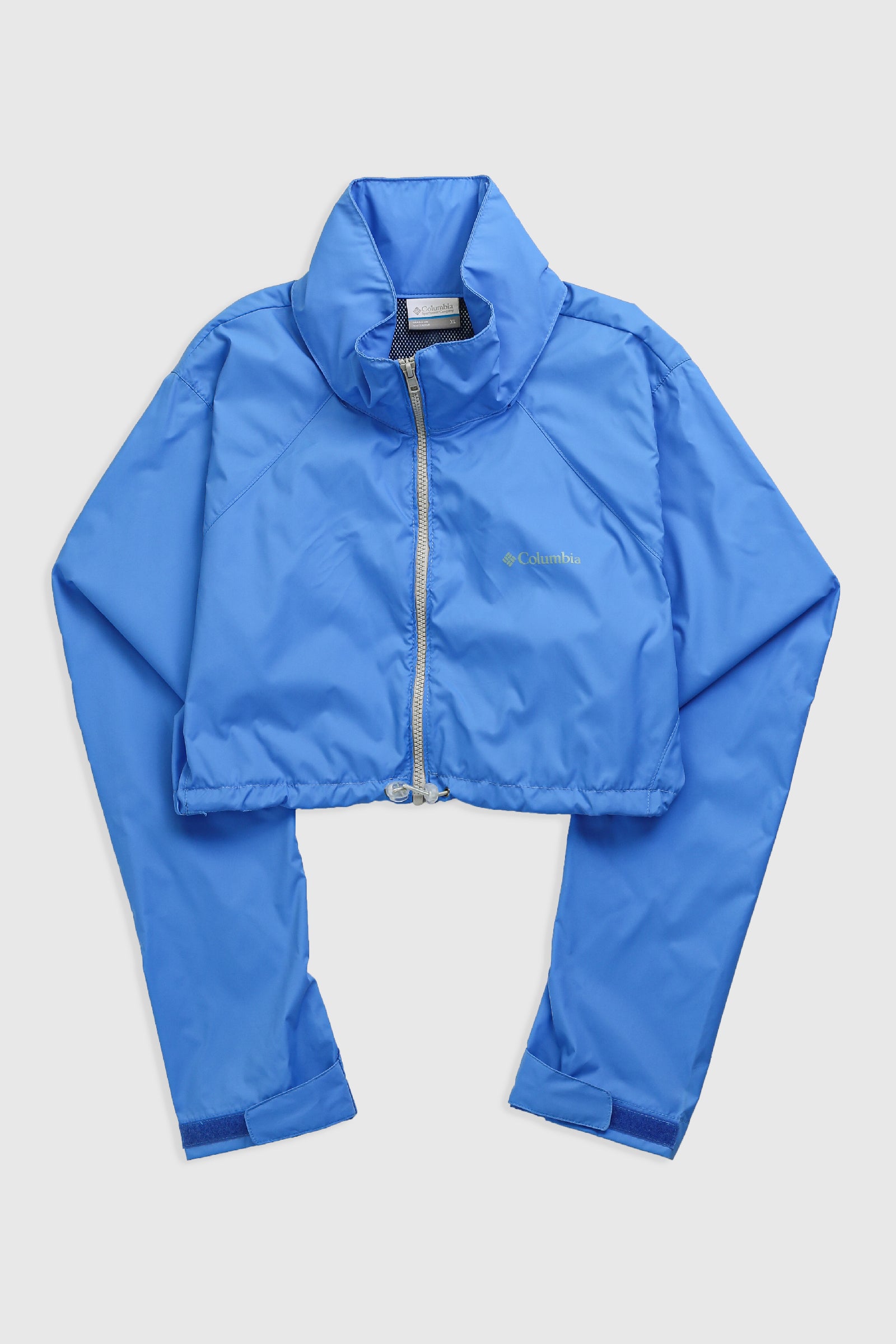Rework Columbia Crop Windbreaker Jacket - XL-SWEATERS-Columbia-Frankie Collective Rare Vintage Streetwear Reworks