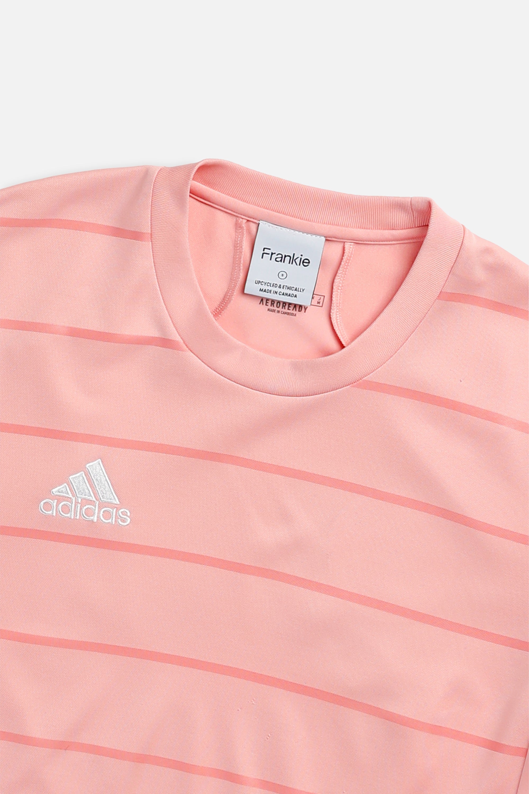 Rework Crop Adidas Soccer Jersey - S-JERSEYS-Adidas-S-Frankie Collective Rare Vintage Streetwear Reworks