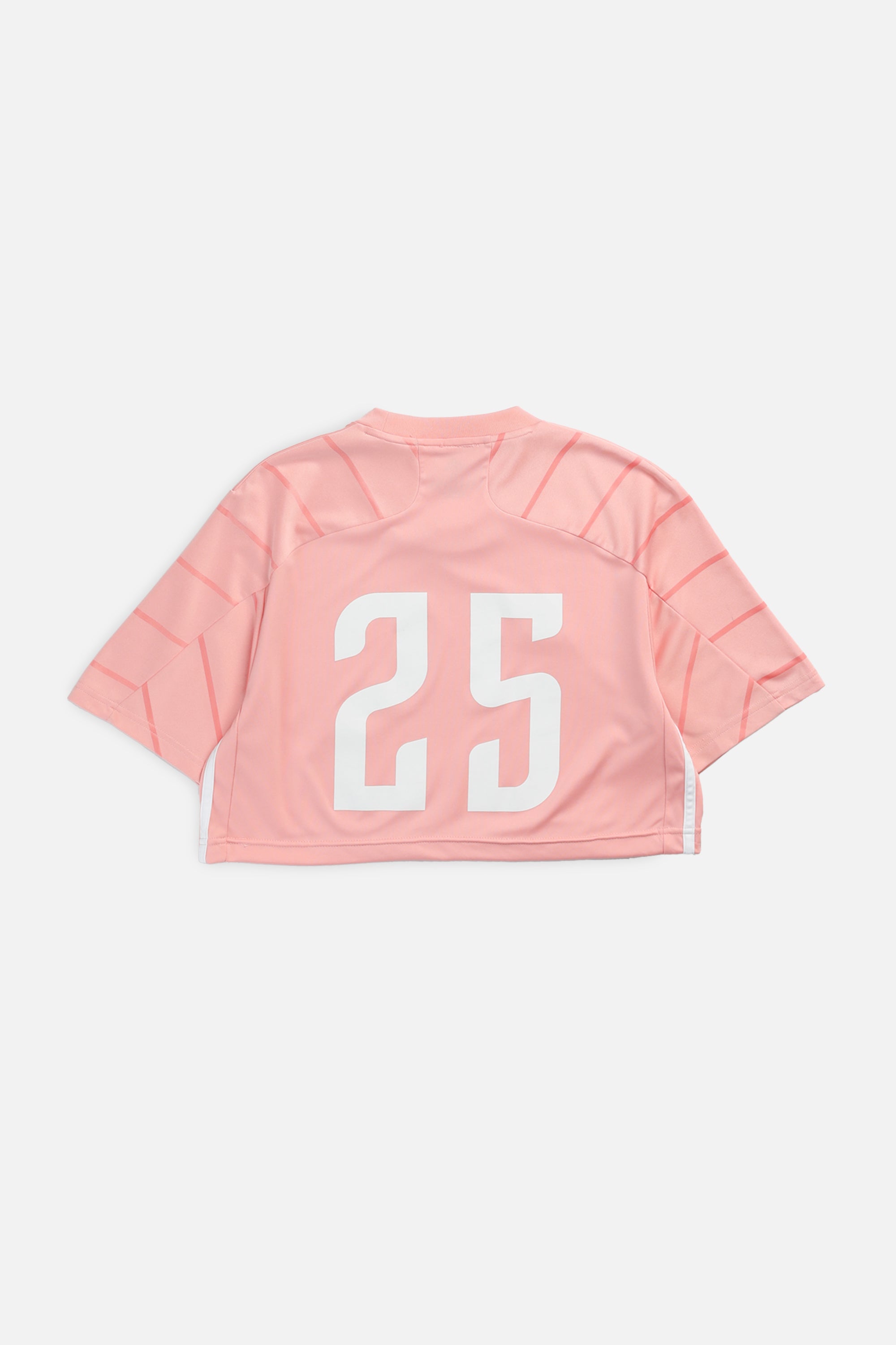 Rework Crop Adidas Soccer Jersey - S-JERSEYS-Adidas-S-Frankie Collective Rare Vintage Streetwear Reworks