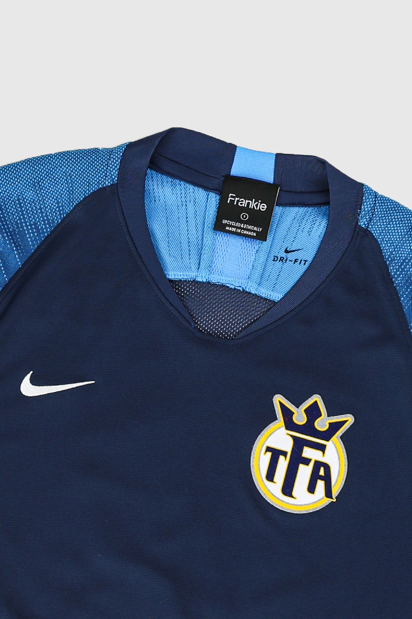 Rework Crop Cincinnati TFA Soccer Jersey - S-JERSEYS-vendor-unknown-Frankie Collective Rare Vintage Streetwear Reworks