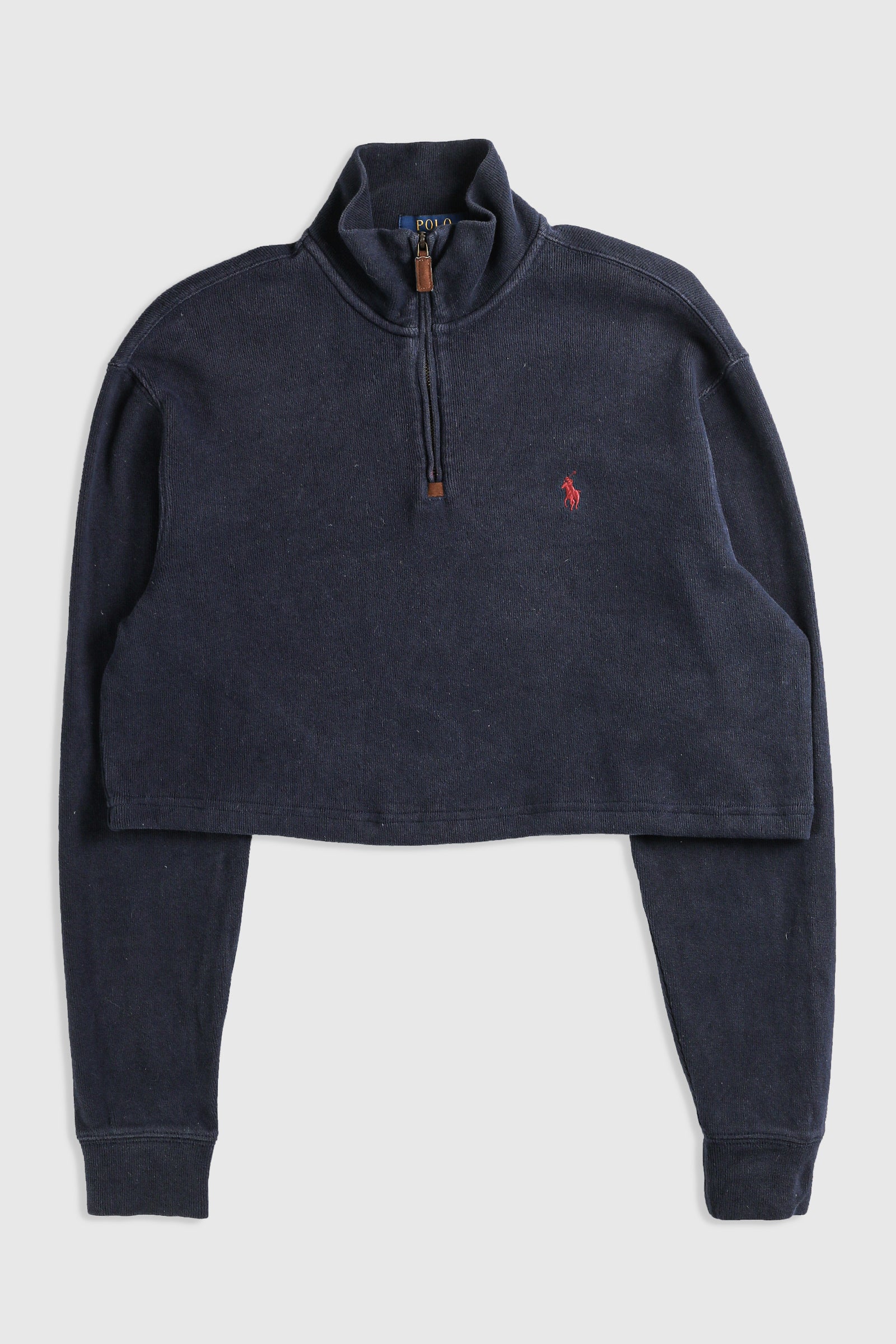 Rework Crop Knit Sweater - XL-SWEATERS-vendor-unknown-Frankie Collective Rare Vintage Streetwear Reworks