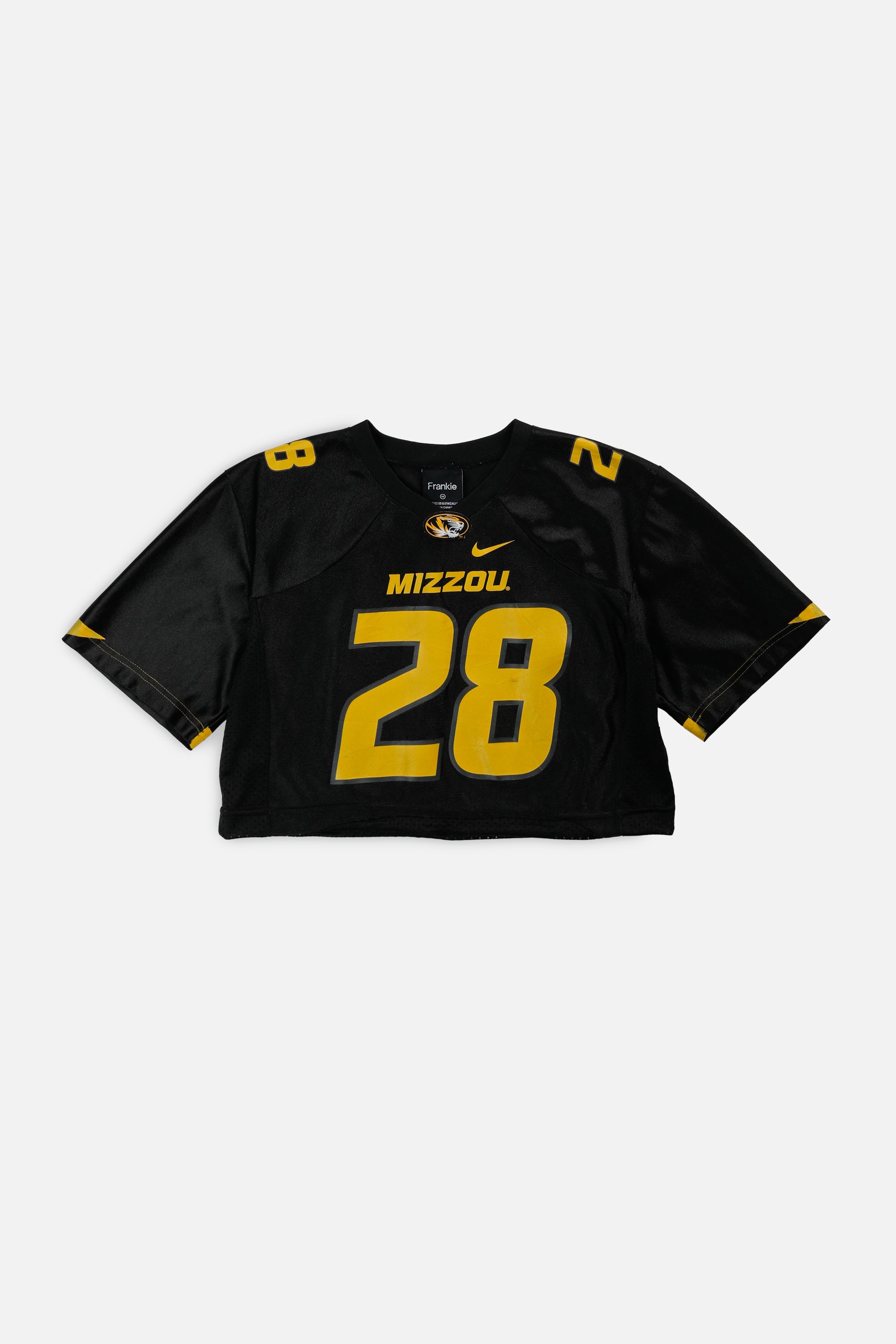Rework Crop Missouri Tigers NCAA Jersey - XS-JERSEYS-NCAA-XS-Frankie Collective Rare Vintage Streetwear Reworks