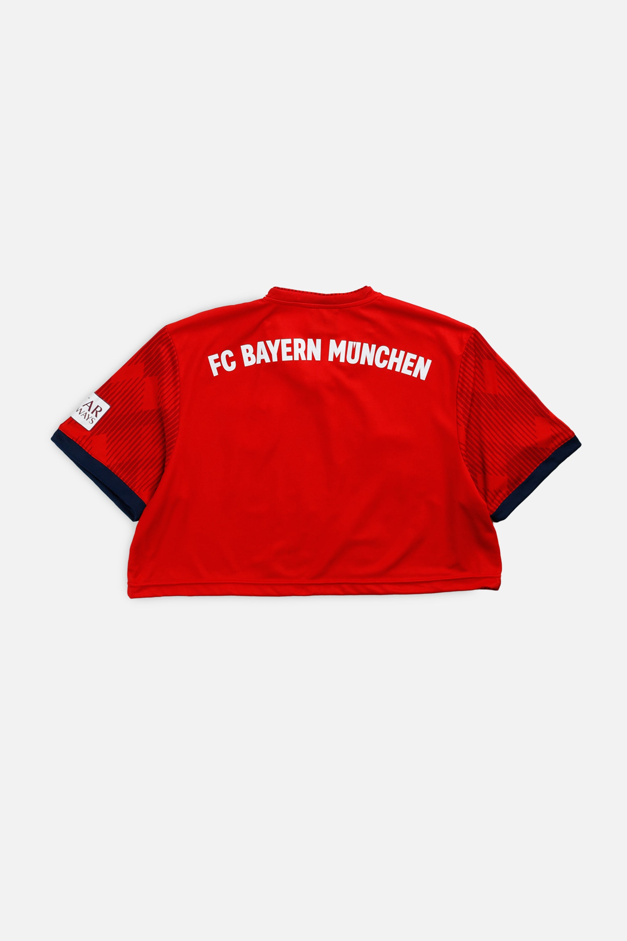 Rework Crop Munich Soccer Jersey - L-JERSEYS-vendor-unknown-L-Frankie Collective Rare Vintage Streetwear Reworks