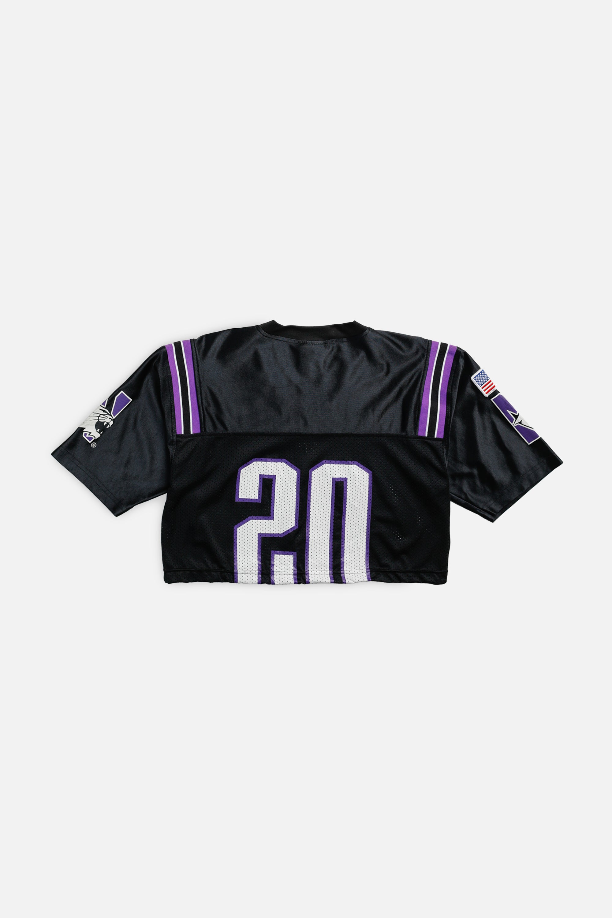 Rework Crop Northwestern Wildcats NCAA Jersey - XS-JERSEYS-NCAA-XS-Frankie Collective Rare Vintage Streetwear Reworks