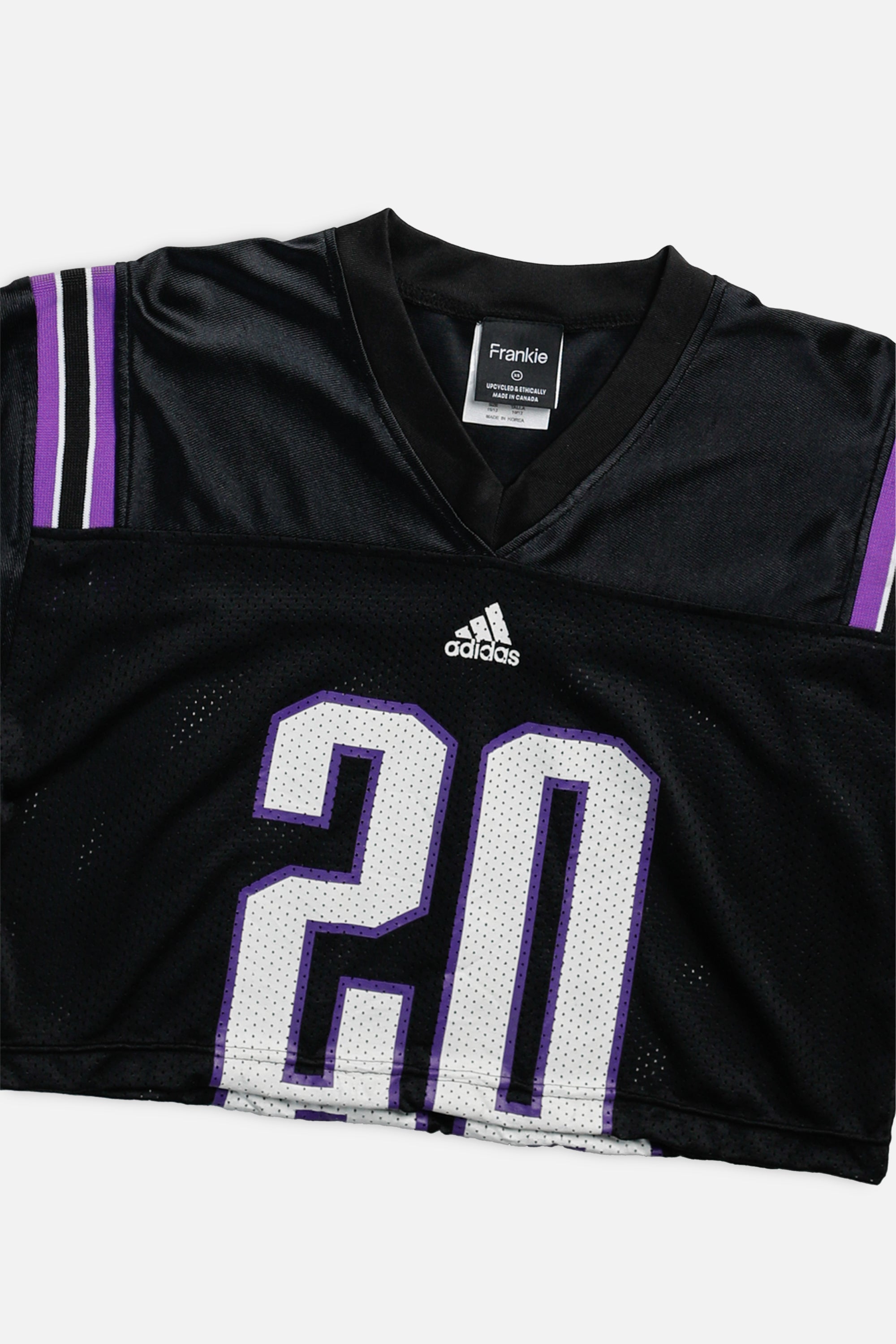 Rework Crop Northwestern Wildcats NCAA Jersey - XS-JERSEYS-NCAA-XS-Frankie Collective Rare Vintage Streetwear Reworks