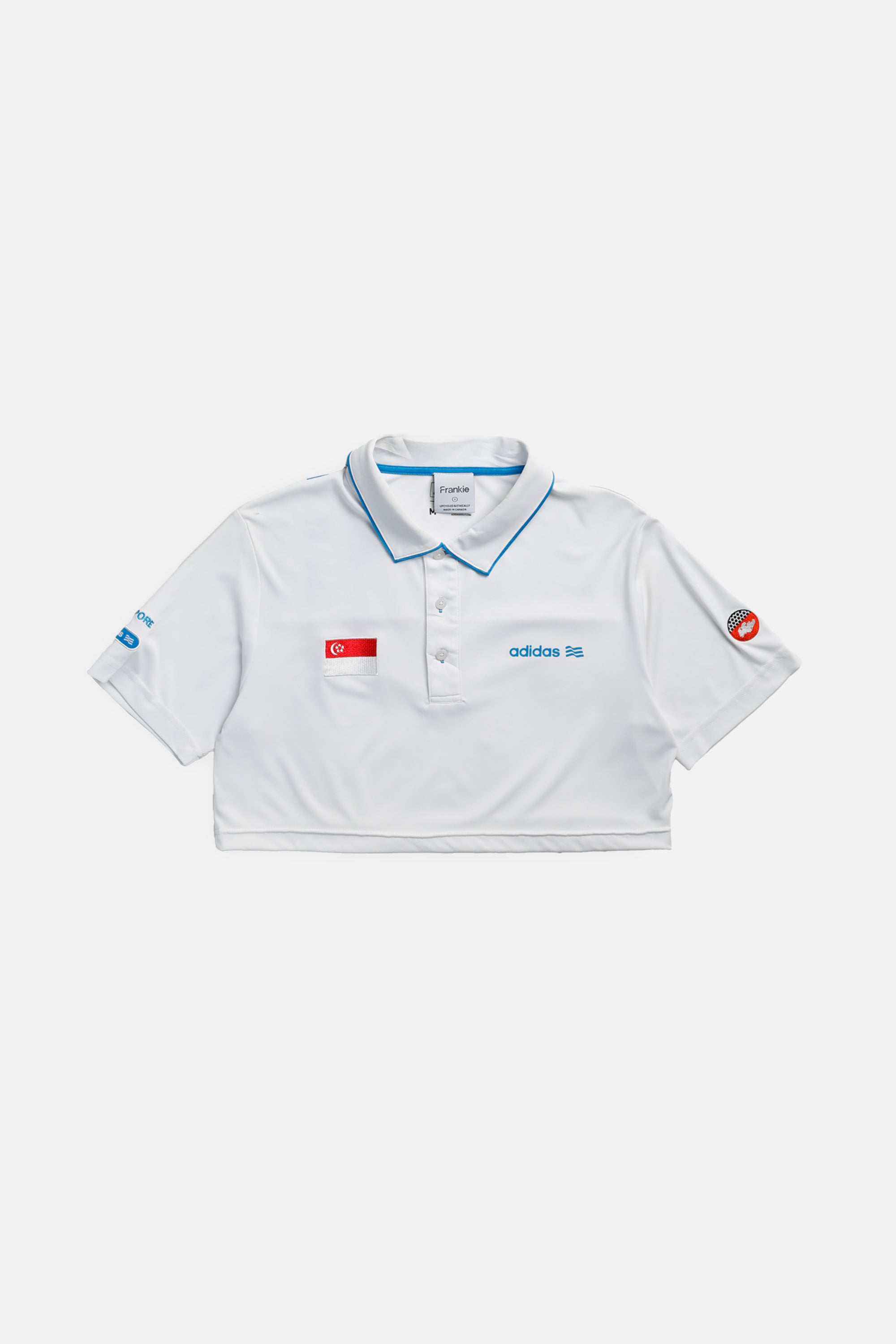 Rework Crop Soccer Jersey - S-JERSEYS-vendor-unknown-S-Frankie Collective Rare Vintage Streetwear Reworks