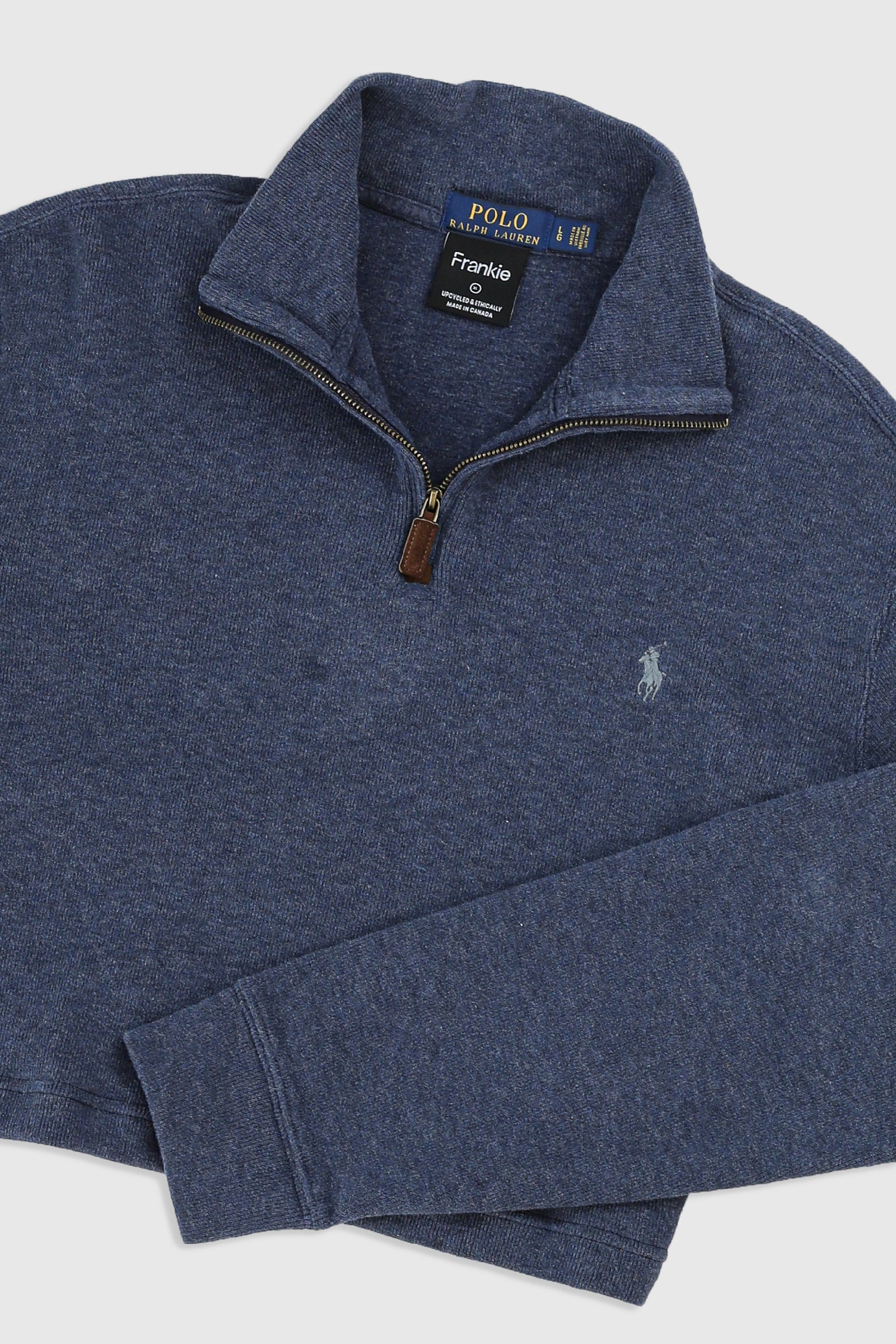 Rework Crop Sweater - XL-SWEATERS-vendor-unknown-XL-Frankie Collective Rare Vintage Streetwear Reworks