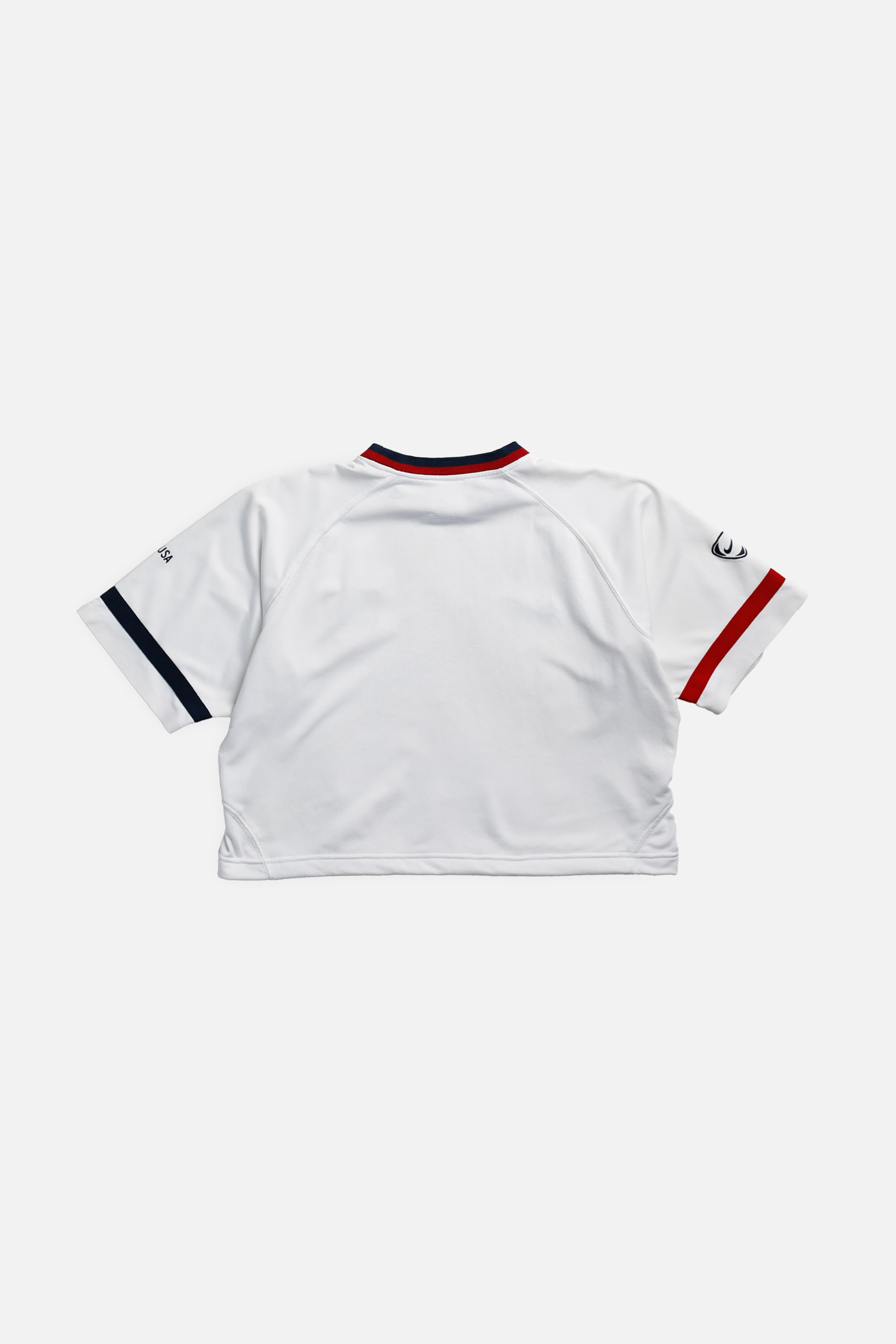 Rework Crop USA Soccer Jersey - XL-JERSEYS-vendor-unknown-XL-Frankie Collective Rare Vintage Streetwear Reworks