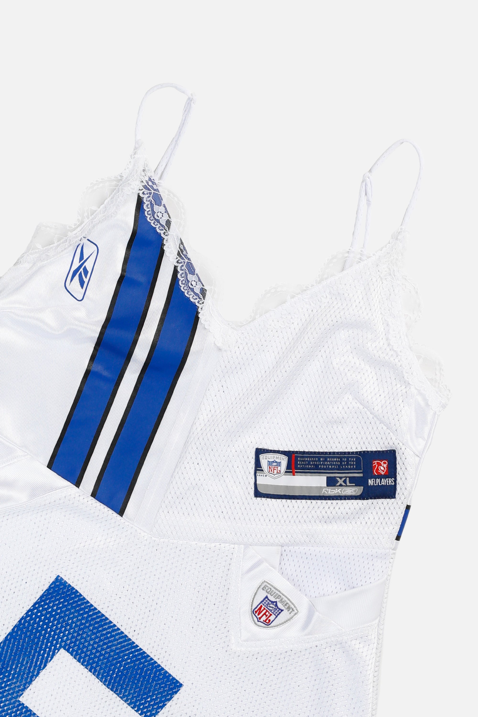 Rework Dallas Cowboys NFL Lace Dress - M-DRESSES-NFL-M-Frankie Collective Rare Vintage Streetwear Reworks