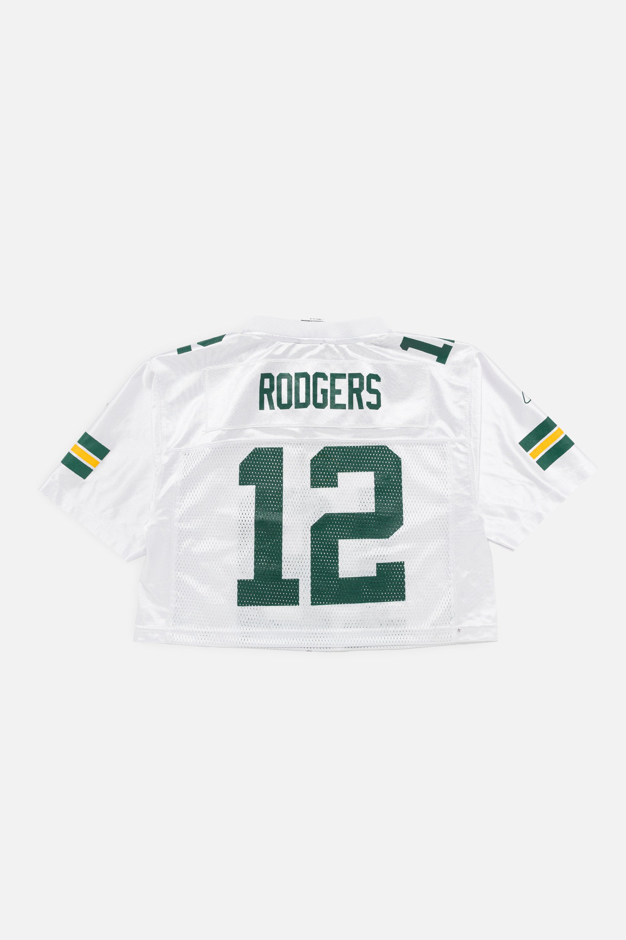 Rework Green Bay Packers Crop Jersey-NFL-Frankie Collective-Rework-Vintage-Streetwear