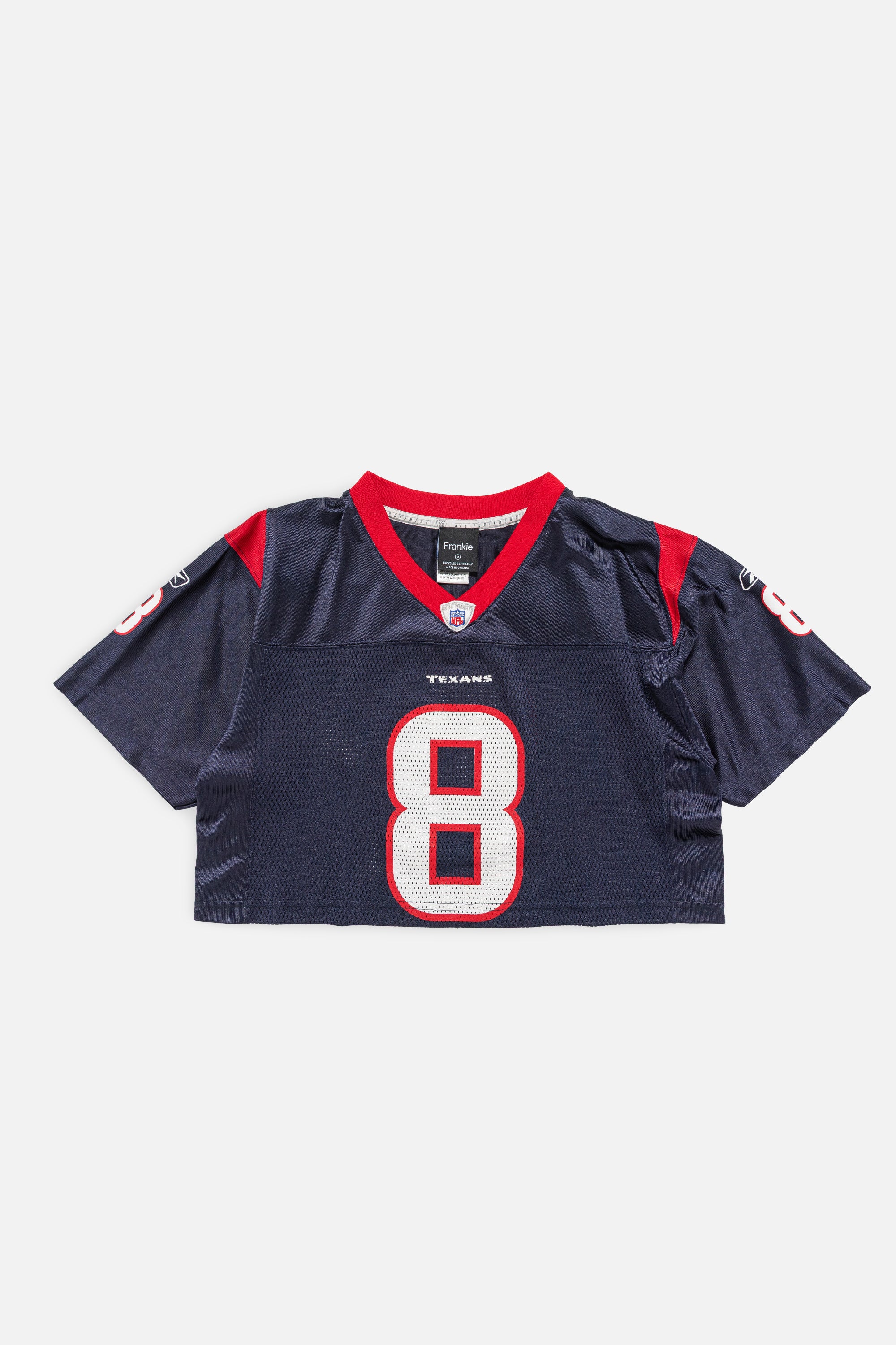 Rework Houston Texans Crop Jersey-NFL-Frankie Collective-Rework-Vintage-Streetwear