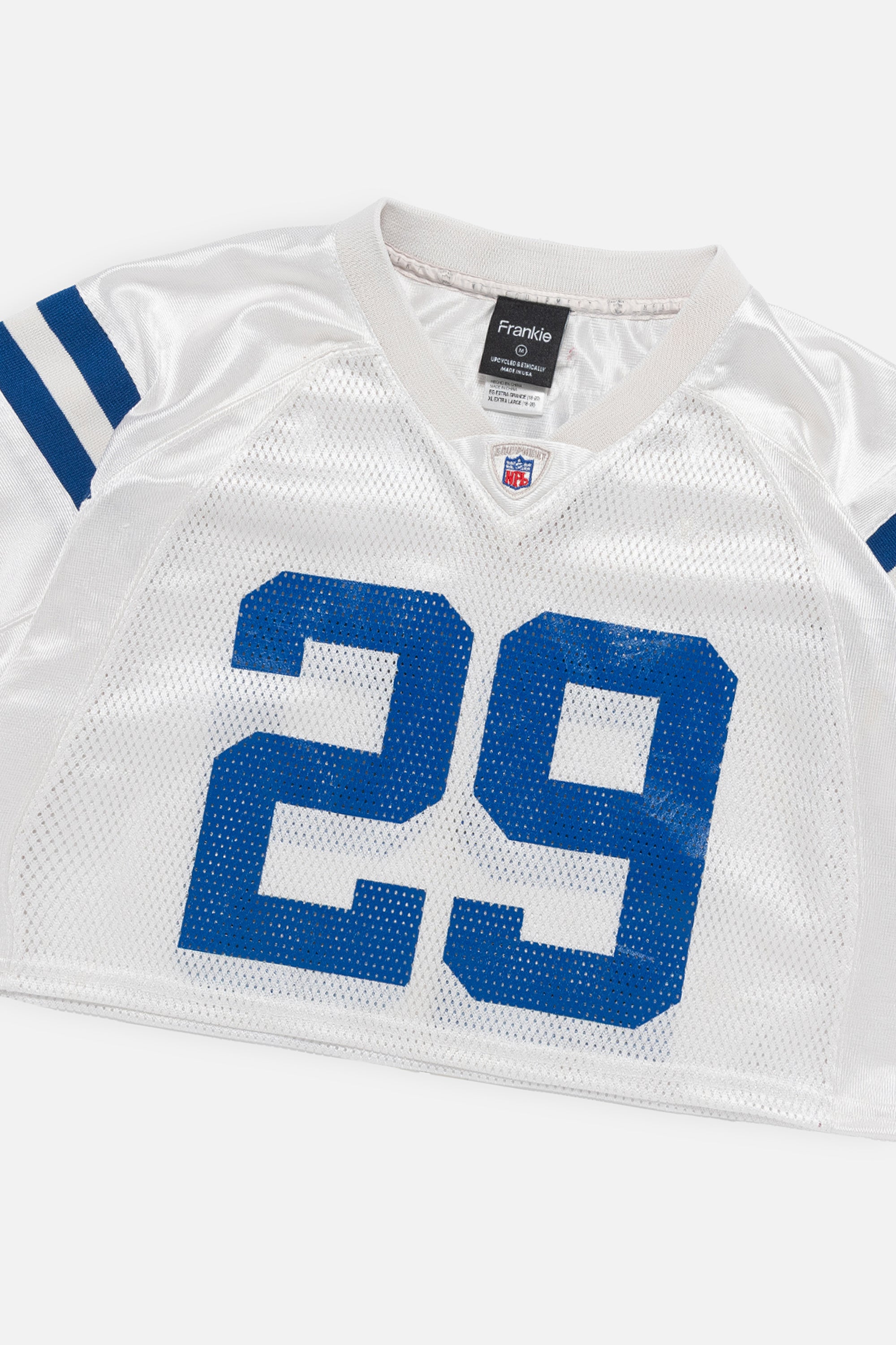 Rework Indianapolis Colts Crop Jersey-NFL-Frankie Collective-Rework-Vintage-Streetwear