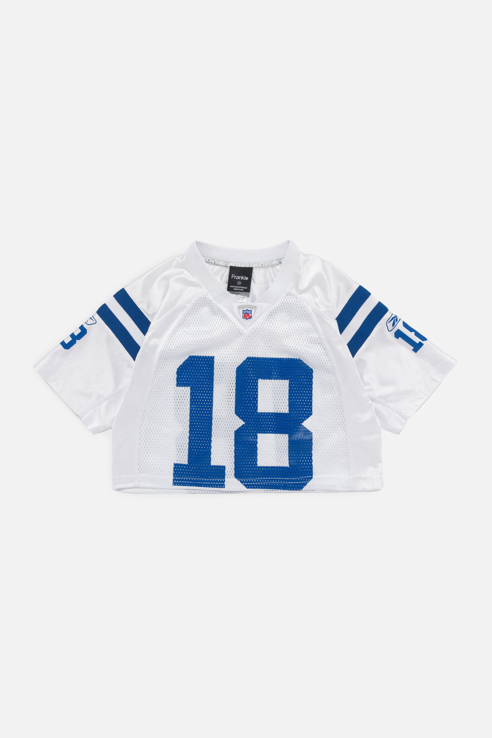 Rework Indianapolis Colts Crop Jersey-NFL-Frankie Collective-Rework-Vintage-Streetwear