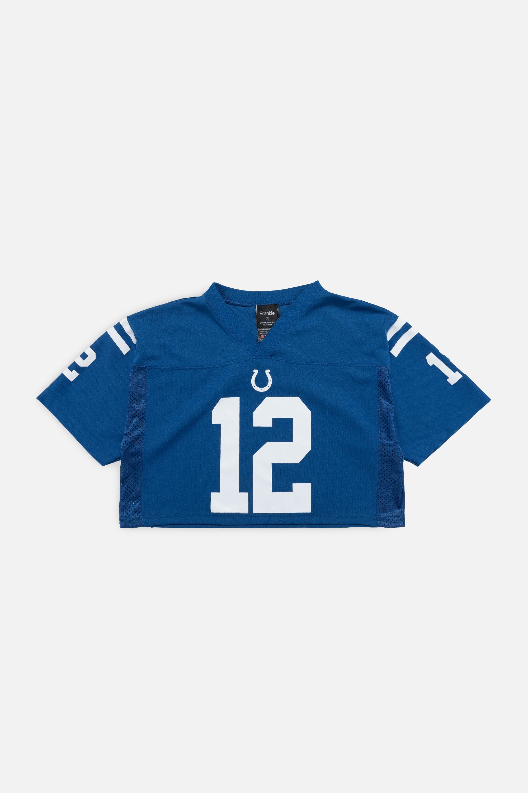 Rework Indianapolis Colts Crop Jersey-NFL-Frankie Collective-Rework-Vintage-Streetwear