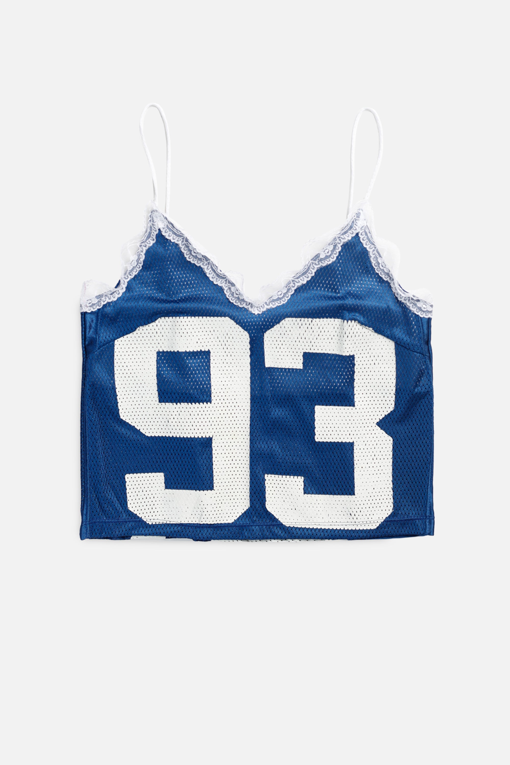 Rework Indianapolis Colts NFL Lace Tank - S-TOPS-NFL-S-Frankie Collective Rare Vintage Streetwear Reworks
