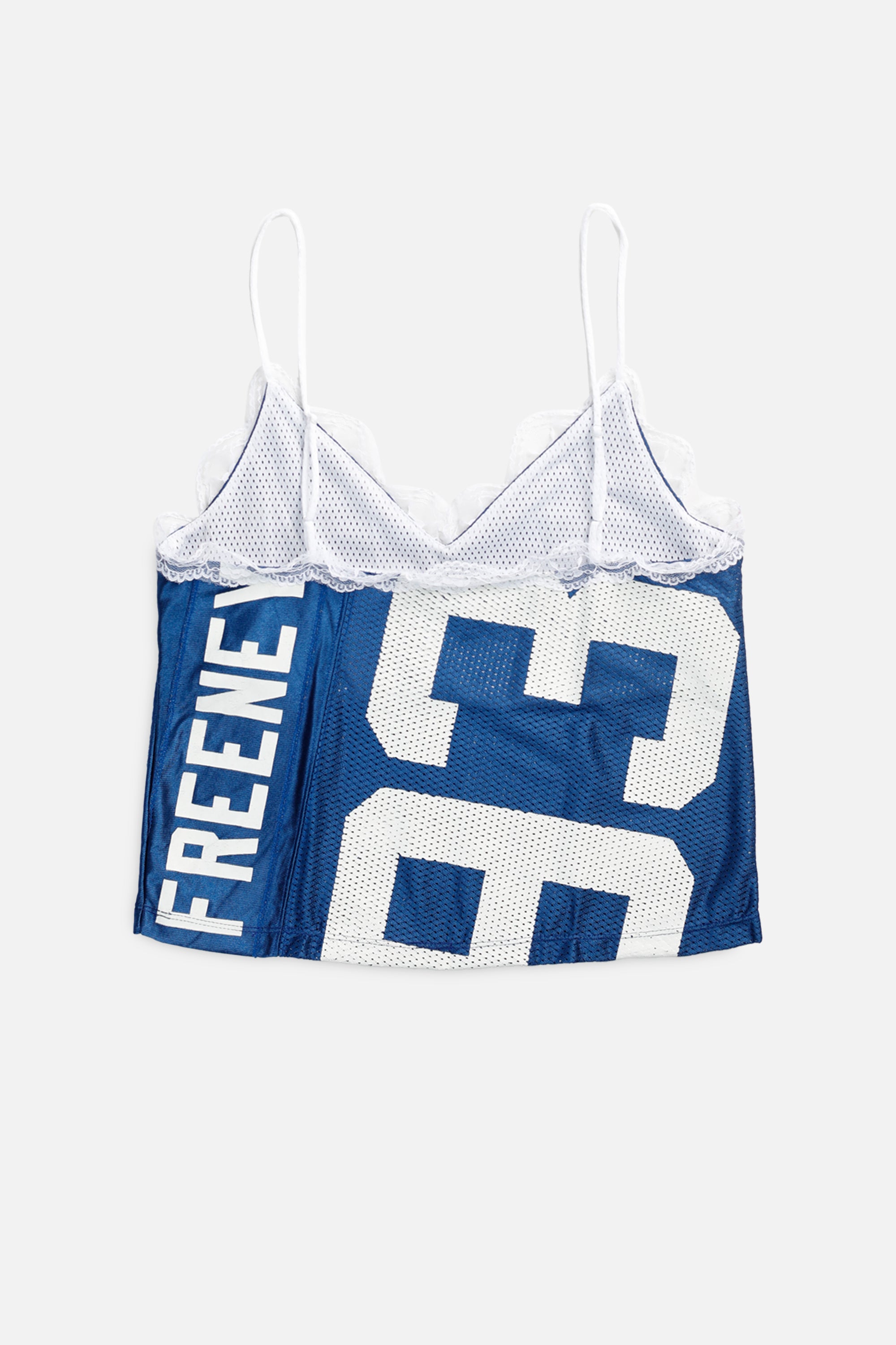 Rework Indianapolis Colts NFL Lace Tank - S-TOPS-NFL-S-Frankie Collective Rare Vintage Streetwear Reworks