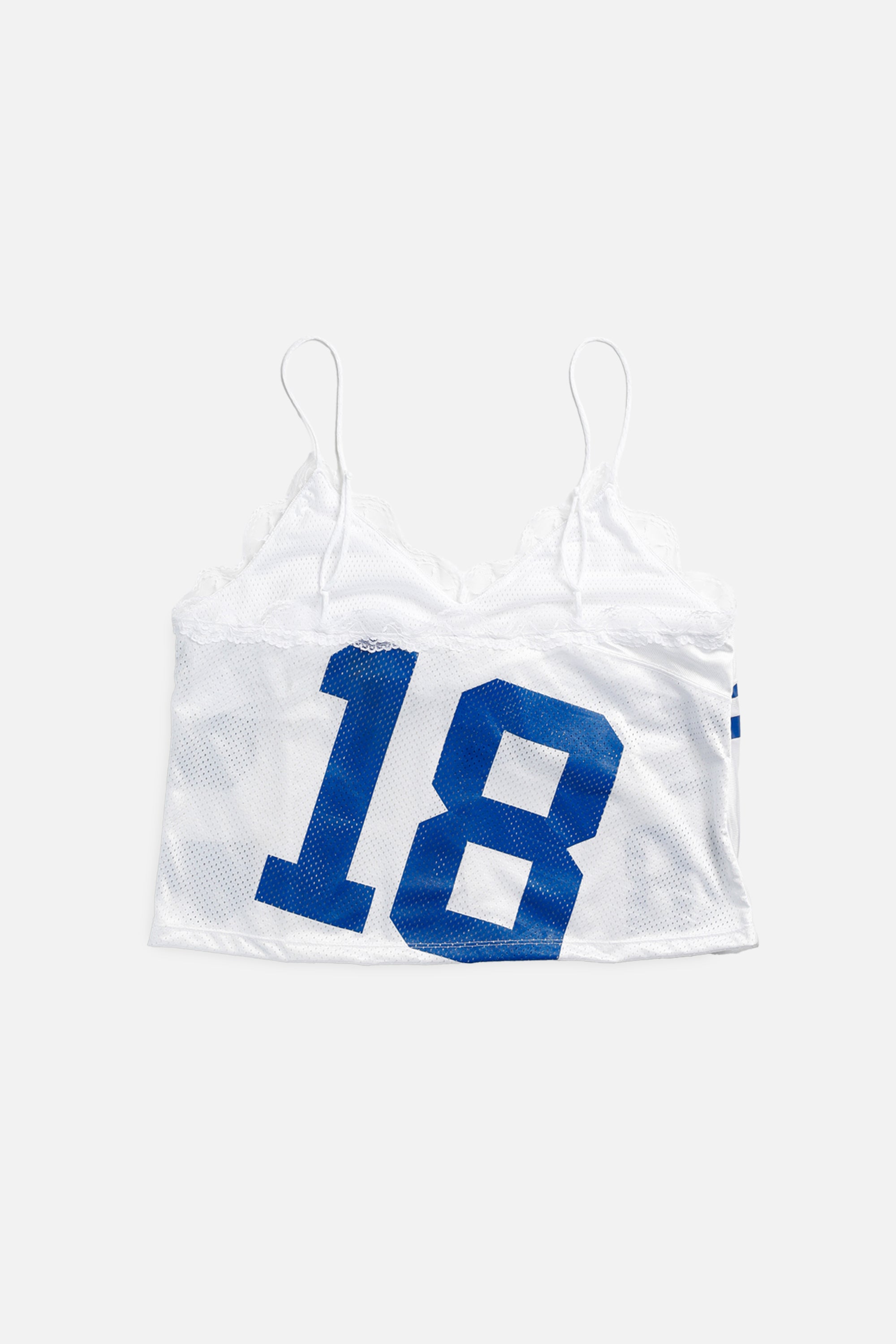Rework Indianapolis Colts NFL Lace Tank - XL-TOPS-NFL-XL-Frankie Collective Rare Vintage Streetwear Reworks