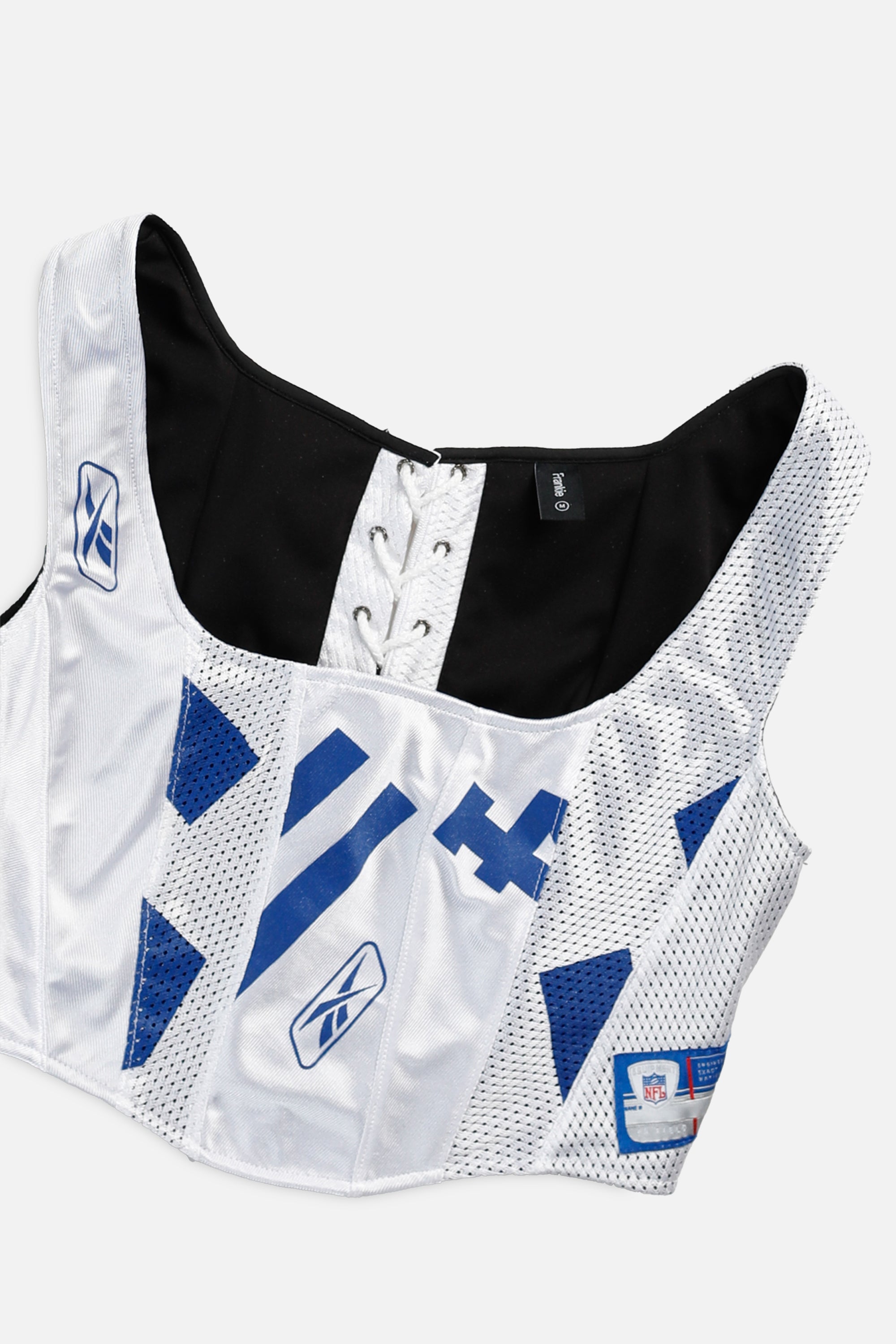 Rework Indianapolis Colts NFL Corset - M-TOPS-NFL-M-Frankie Collective Rare Vintage Streetwear Reworks