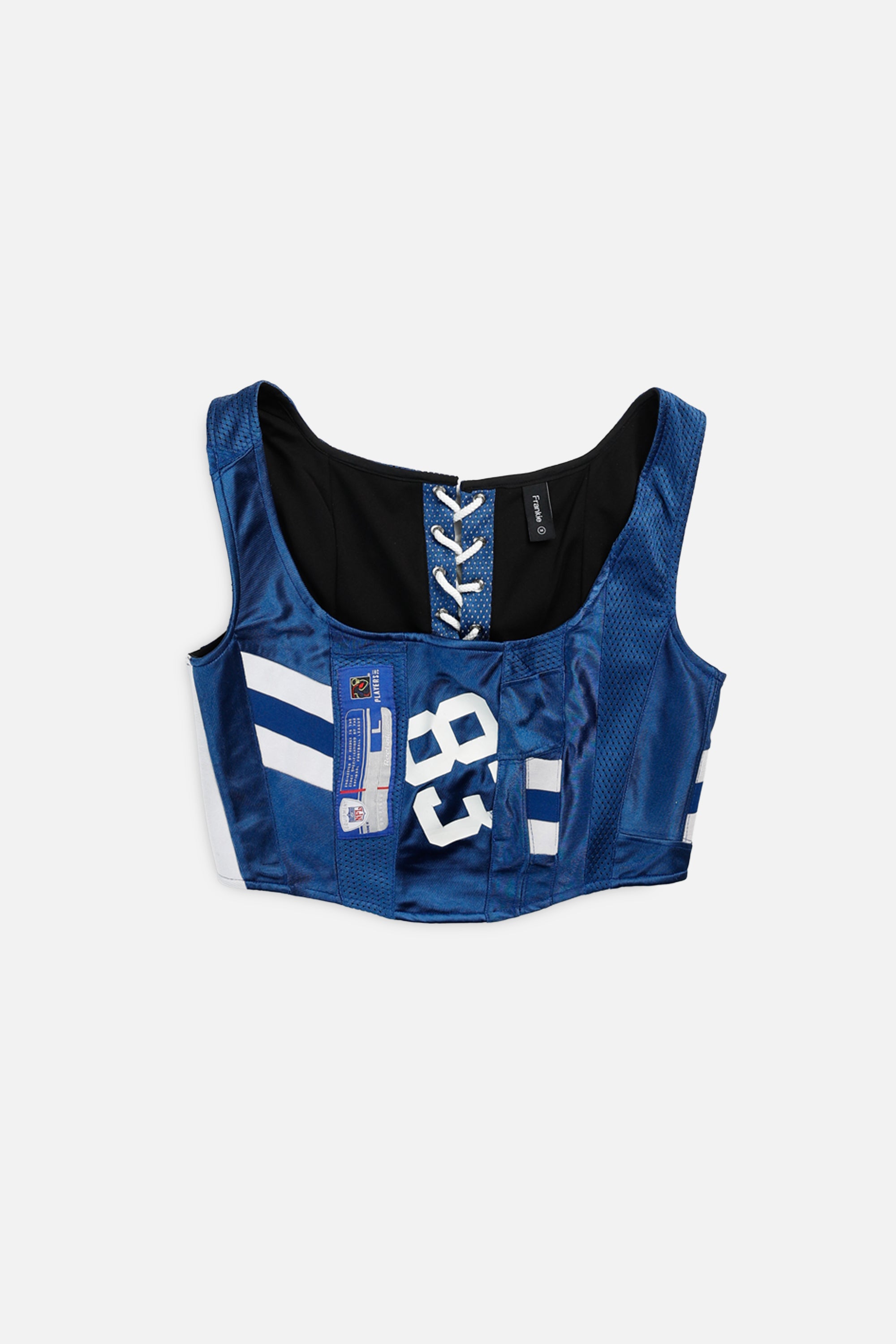 Rework Indianapolis Colts NFL Corset - M-TOPS-NFL-M-Frankie Collective Rare Vintage Streetwear Reworks