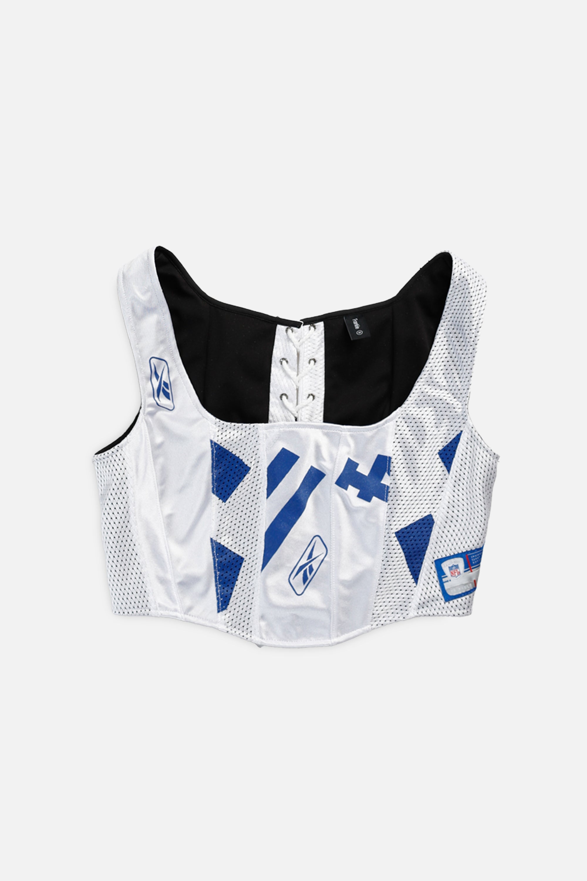 Rework Indianapolis Colts NFL Corset - M-TOPS-NFL-M-Frankie Collective Rare Vintage Streetwear Reworks