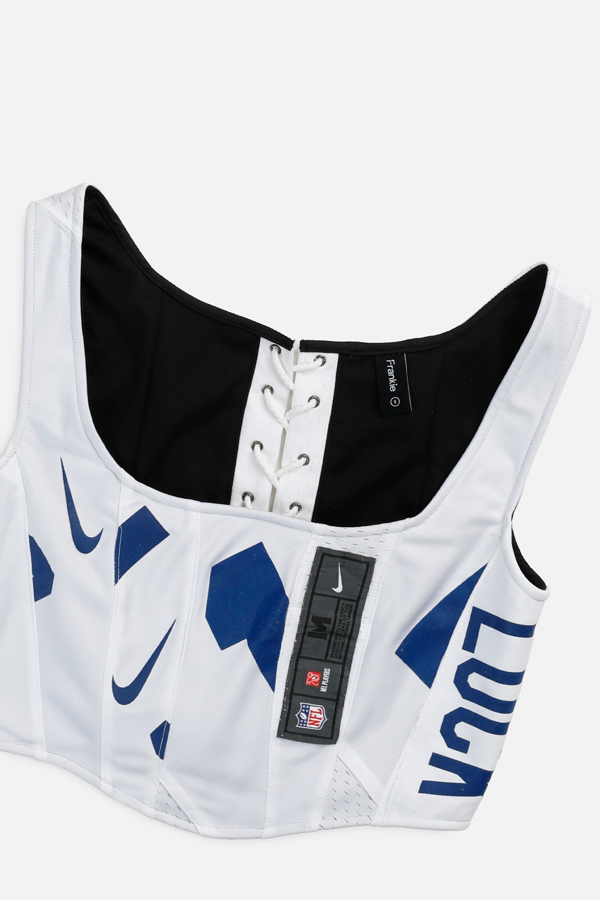 Rework Indianapolis Colts NFL Corset - S-TOPS-NFL-S-Frankie Collective Rare Vintage Streetwear Reworks