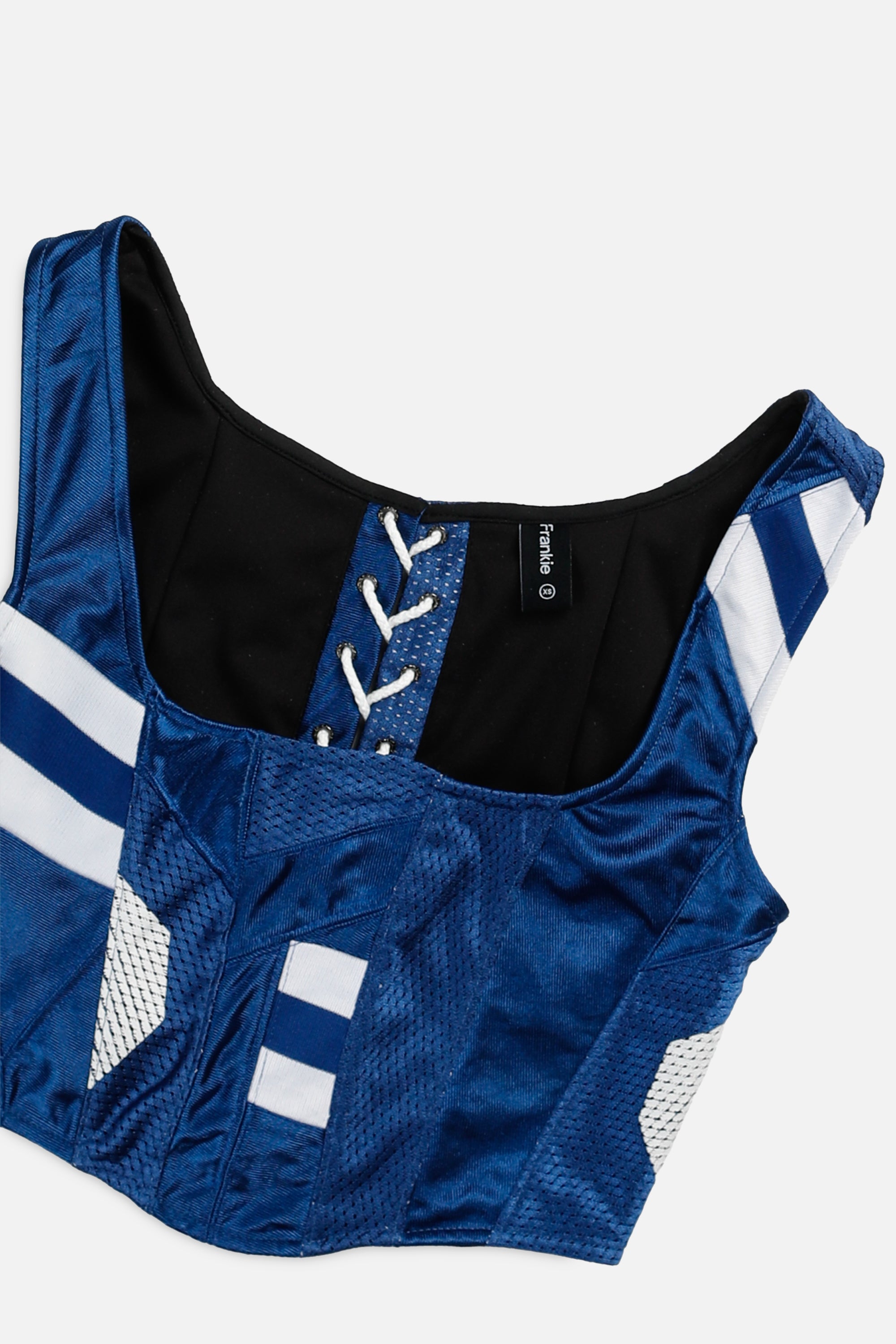 Rework Indianapolis Colts NFL Corset - XS-TOPS-NFL-XS-Frankie Collective Rare Vintage Streetwear Reworks