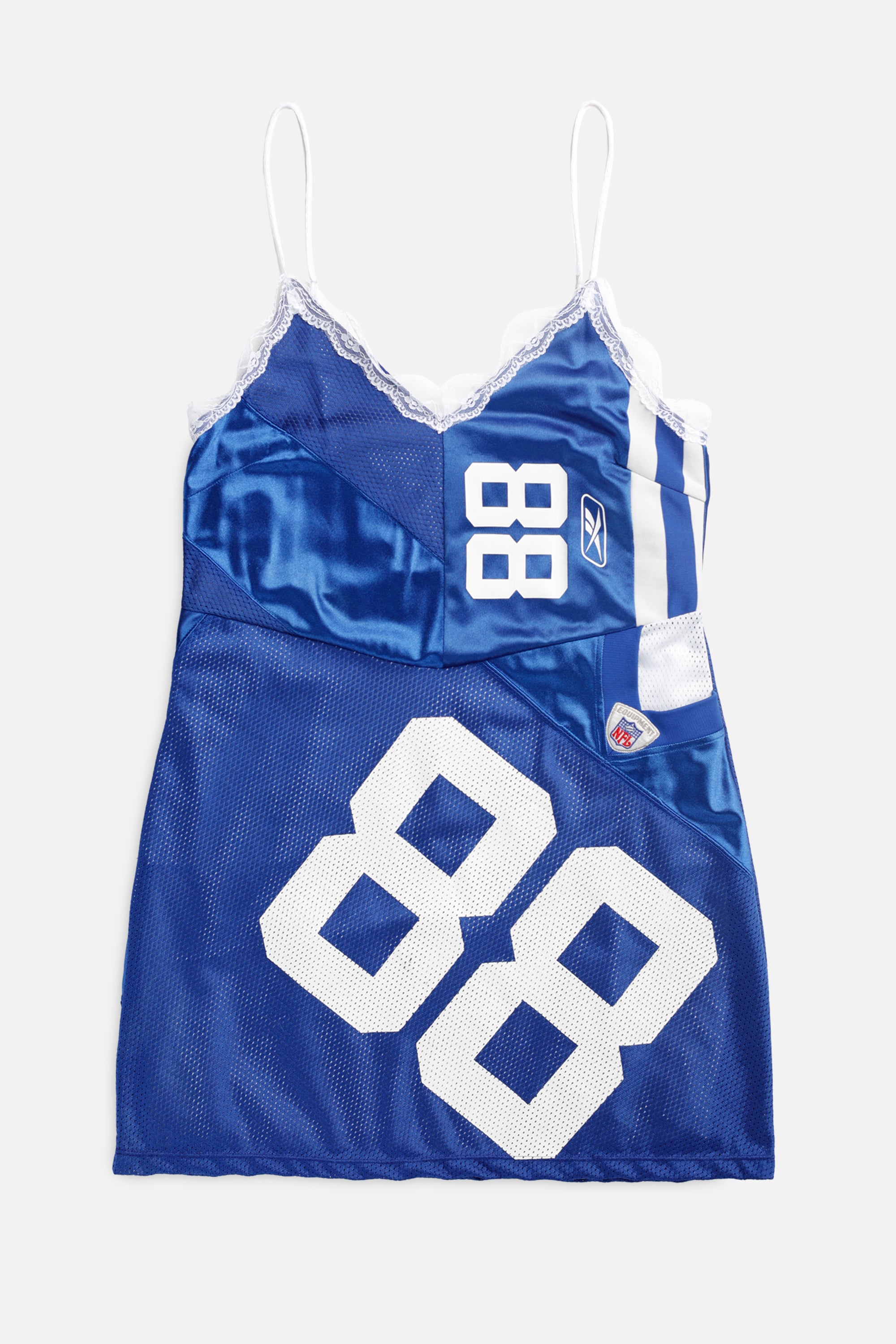 Rework Indianapolis Colts NFL Lace Dress - L-DRESSES-NFL-L-Frankie Collective Rare Vintage Streetwear Reworks
