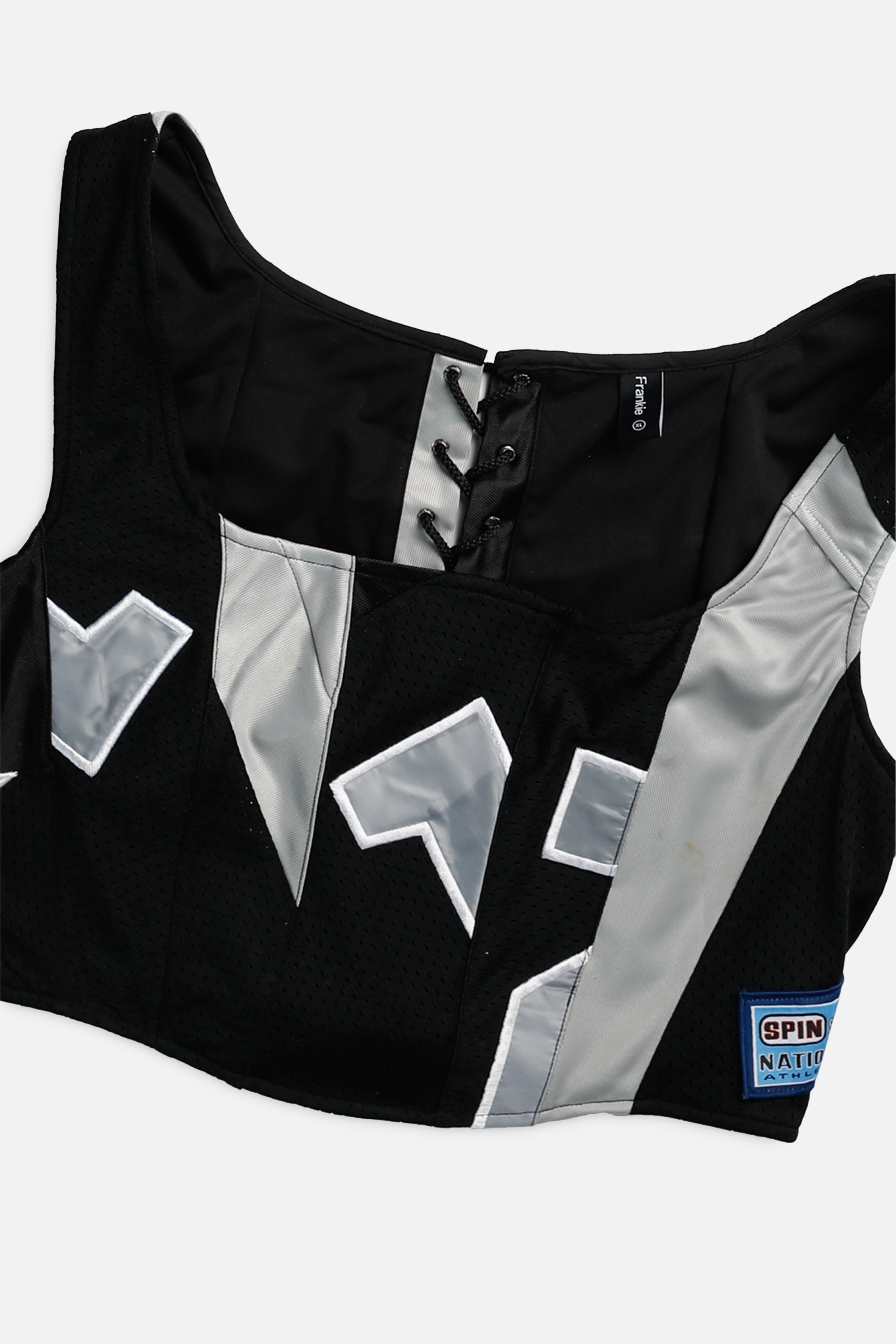 Rework Jersey Corset - XL-TOPS-vendor-unknown-XL-Frankie Collective Rare Vintage Streetwear Reworks