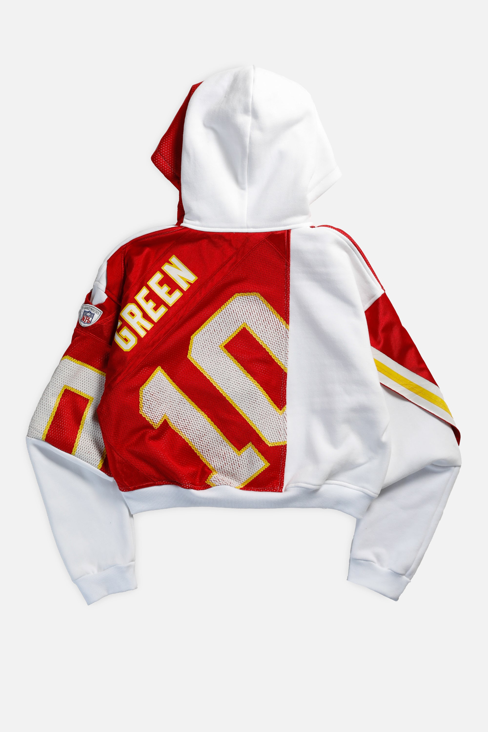 Rework Kansas City Cheifs Crop Zip Hoodie - L-SWEATERS-NFL-Frankie Collective