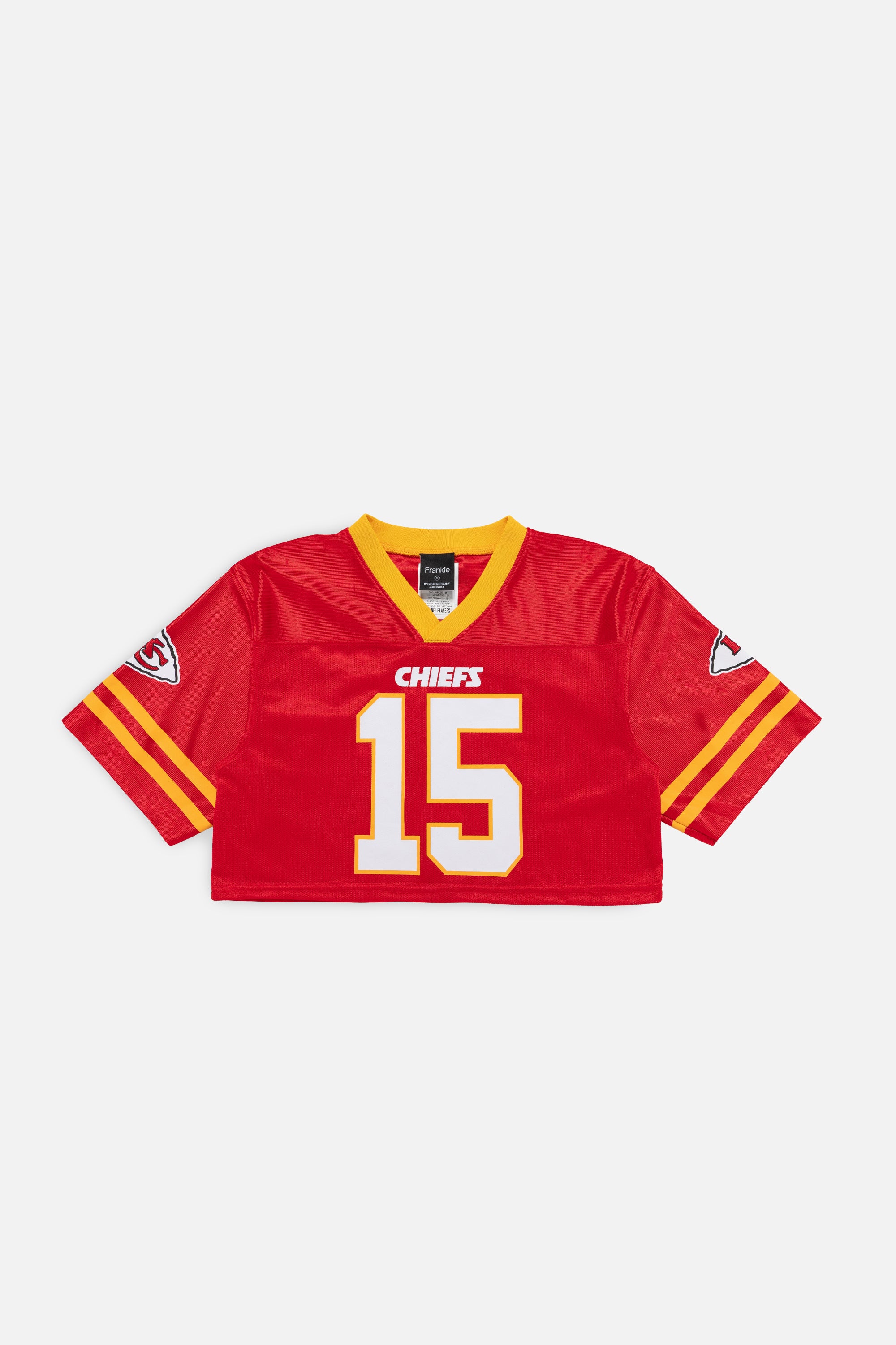 Rework Kansas City Chiefs Crop Jersey-NFL-Frankie Collective-Rework-Vintage-Streetwear