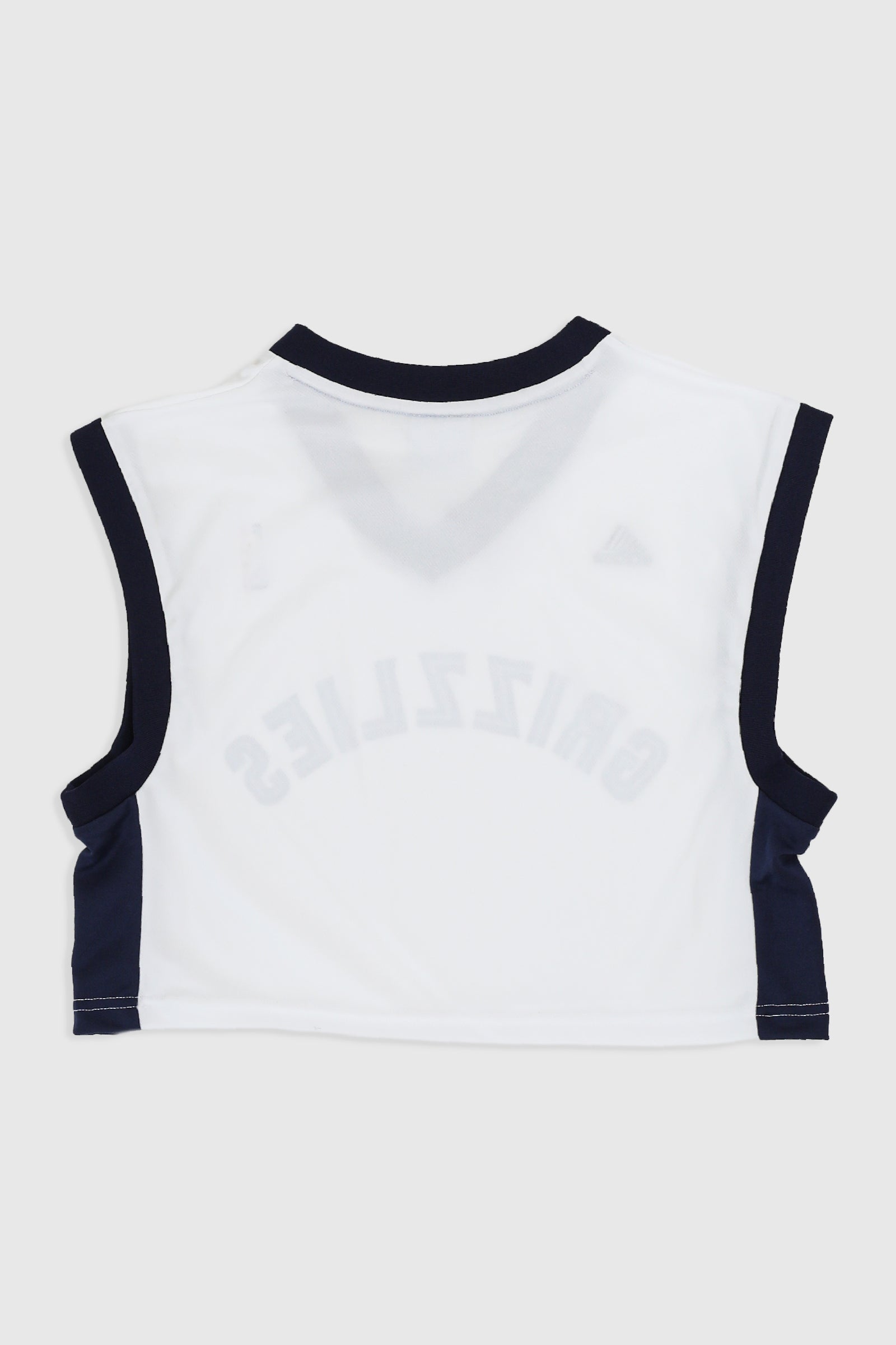 Rework Memphis Grizzlies Crop Jersey - L, XL-JERSEYS-NBA-L-Frankie Collective Rare Vintage Streetwear Reworks