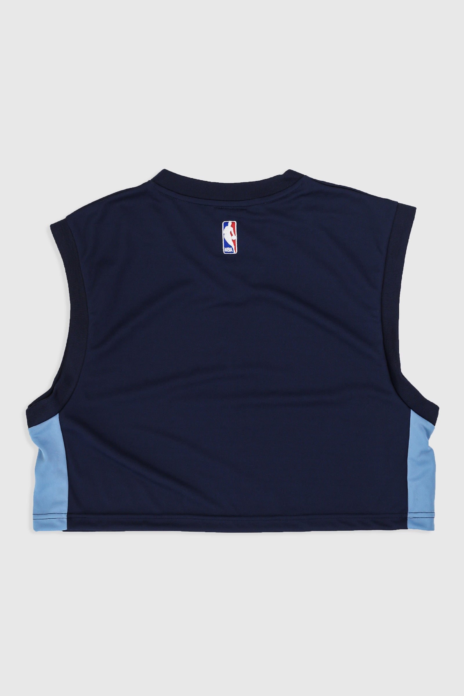 Rework Memphis Grizzlies Crop Jersey - L, XL-JERSEYS-NBA-L-Frankie Collective Rare Vintage Streetwear Reworks