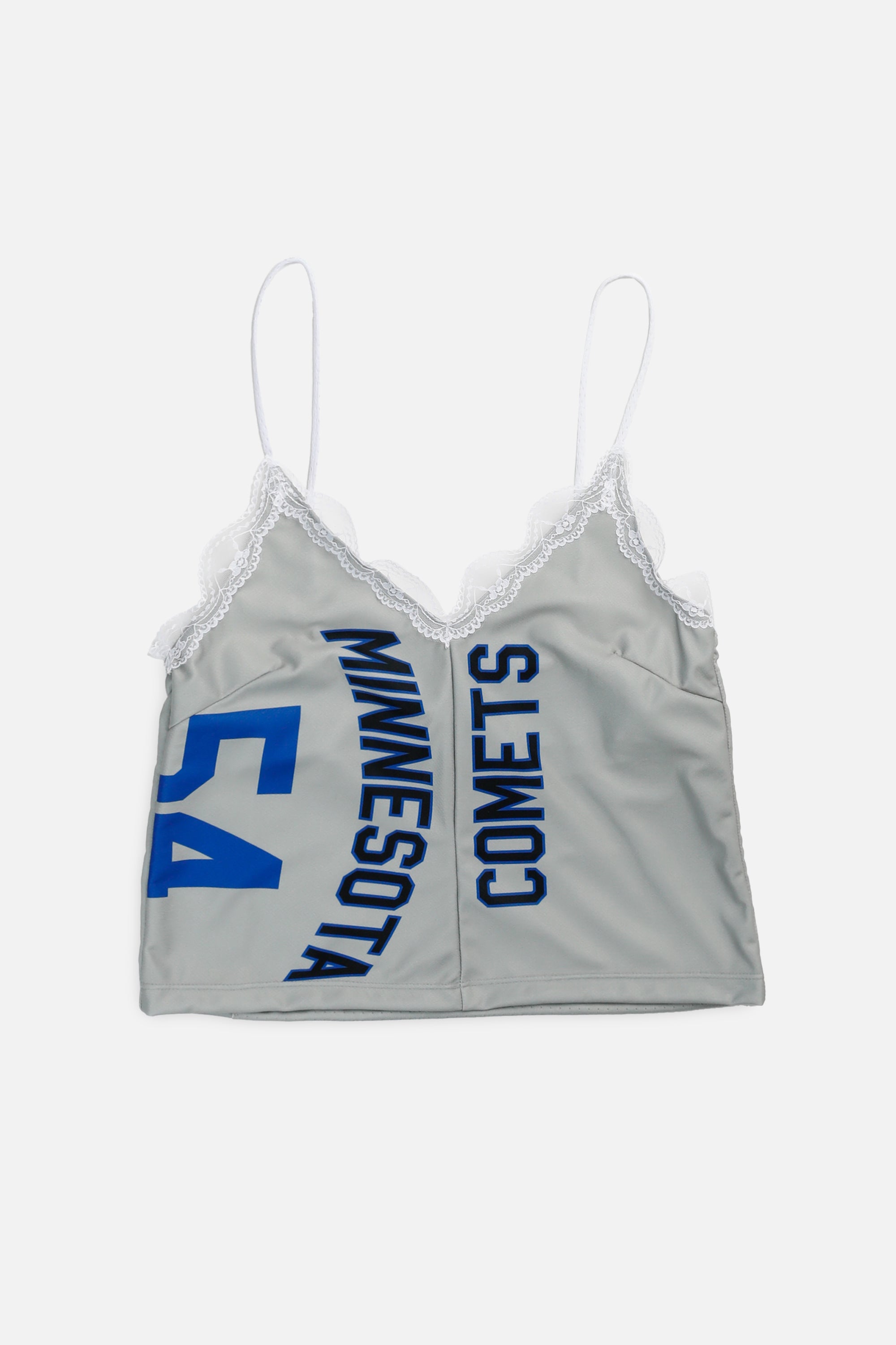 Rework Minnesota Comets Basketball Lace Tank - S-TOPS-NBA-S-Frankie Collective Rare Vintage Streetwear Reworks