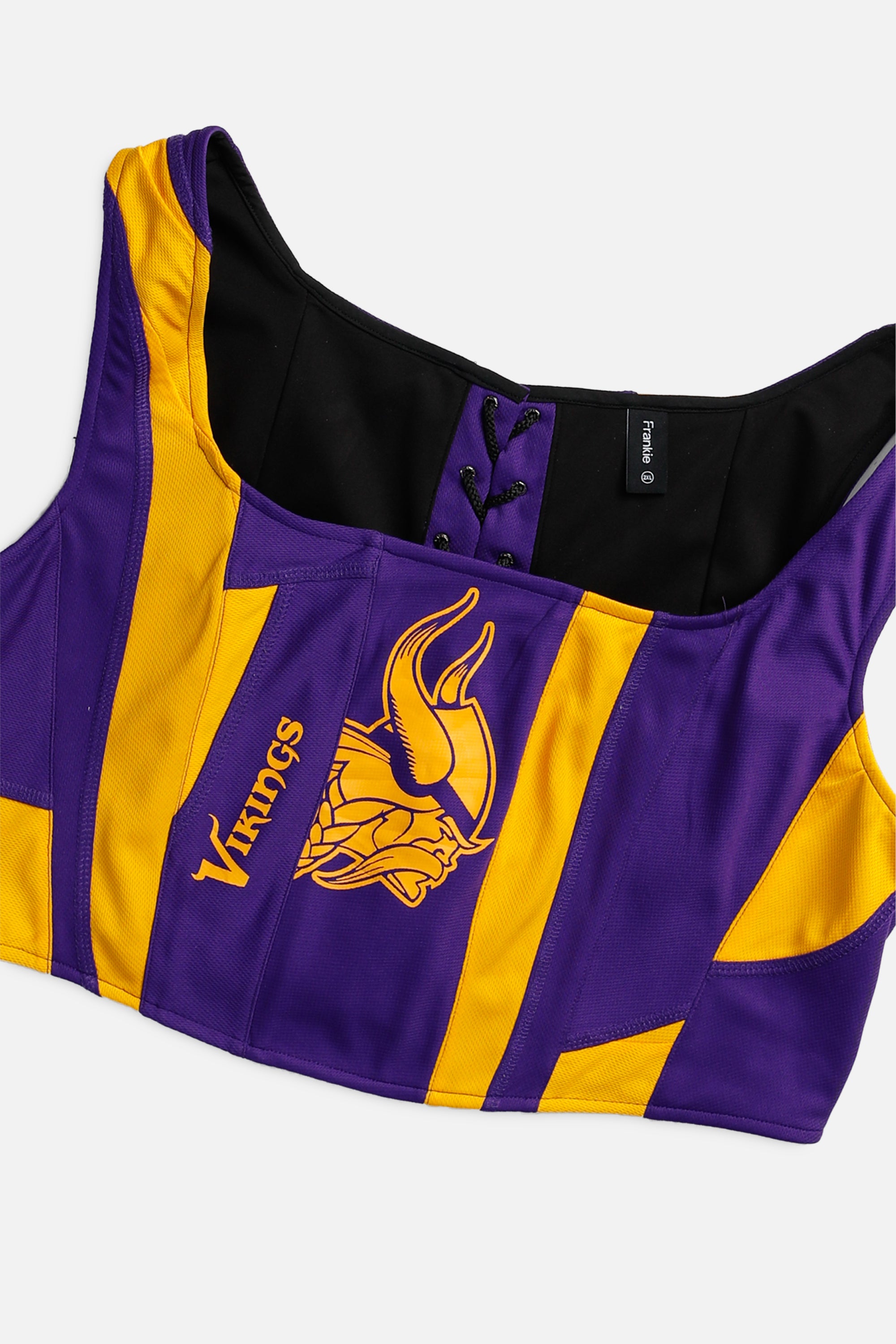 Rework Minnesota Vikings NFL Corset - XXL-TOPS-NFL-XXL-Frankie Collective Rare Vintage Streetwear Reworks