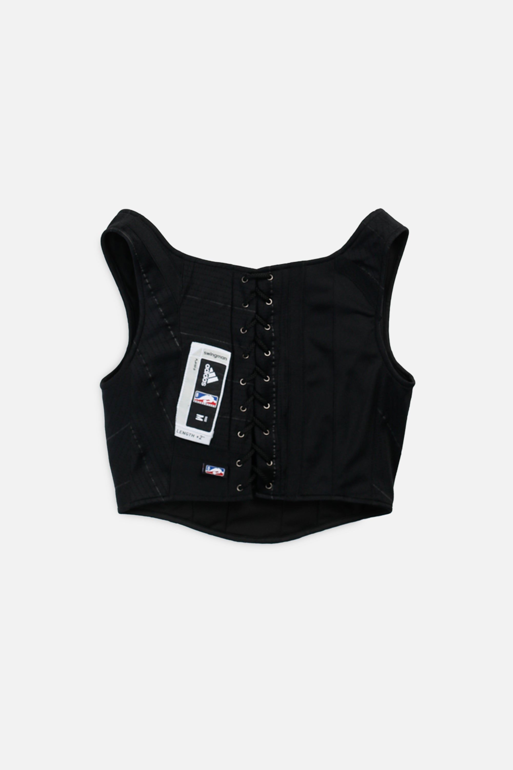Rework NBA Corset - S-TOPS-NBA-S-Frankie Collective Rare Vintage Streetwear Reworks