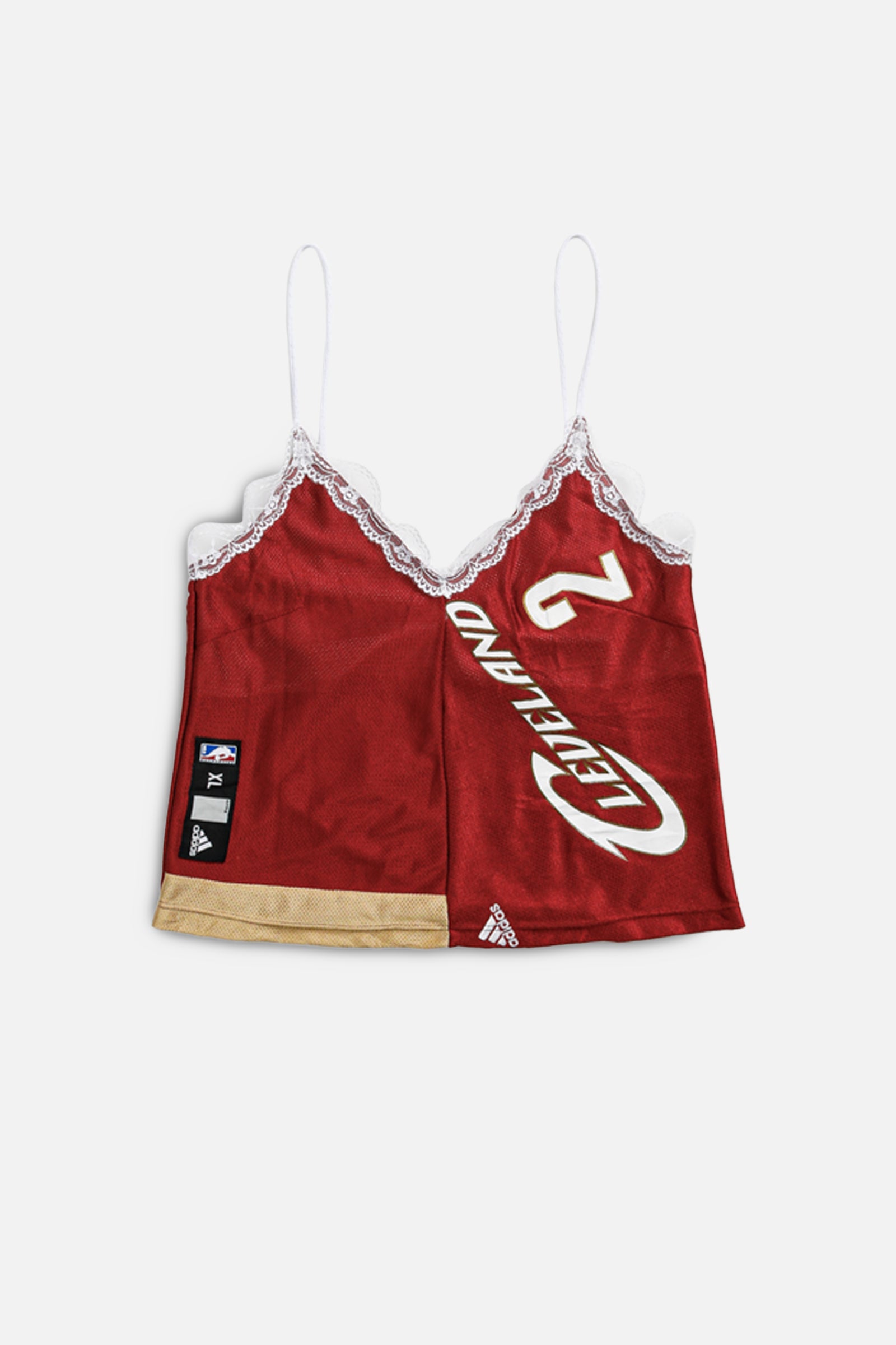 Rework NBA Lace Tank - S-TOPS-NBA-S-Frankie Collective Rare Vintage Streetwear Reworks