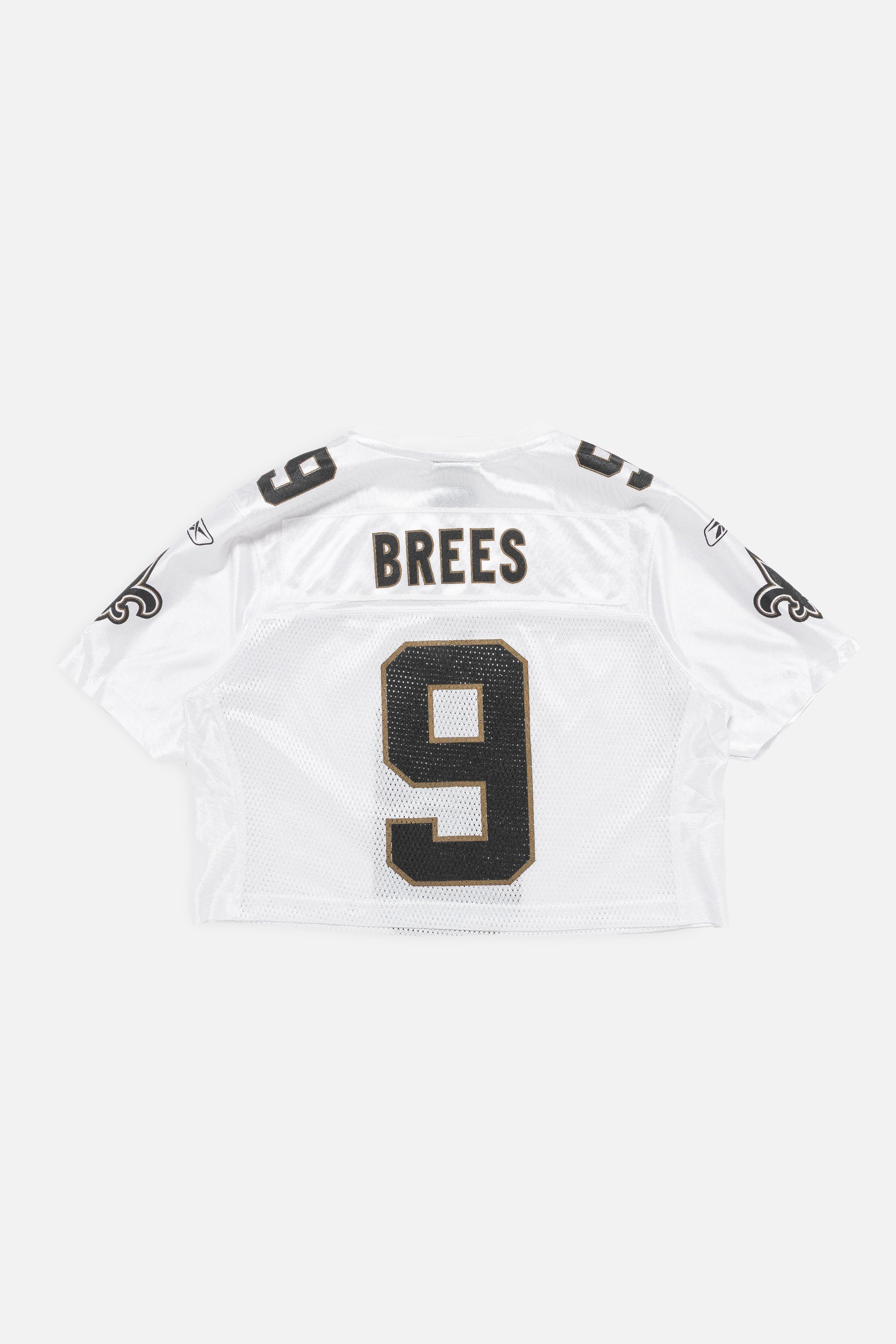 Rework New Orleans Saints Crop Jersey-NFL-Frankie Collective-Rework-Vintage-Streetwear