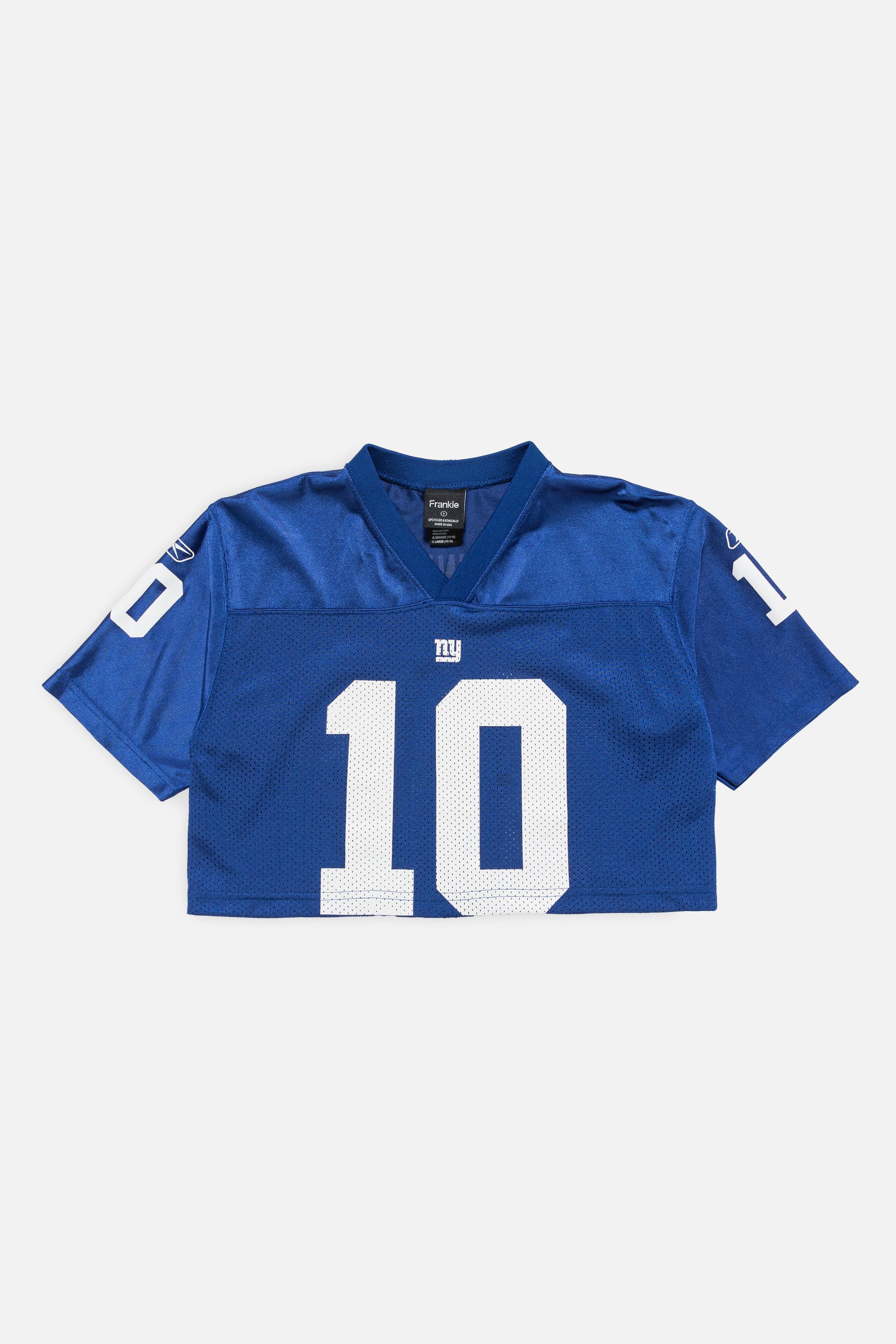 Rework New York Giants Crop Jersey-NFL-Frankie Collective-Rework-Vintage-Streetwear