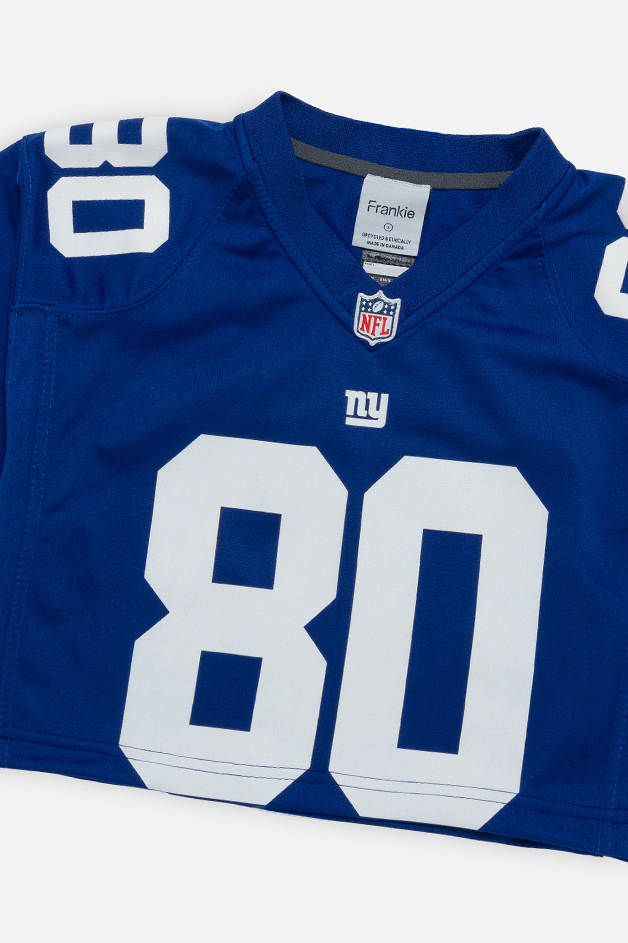 Rework New York Giants Crop Jersey - S-JERSEYS-NFL-Frankie Collective